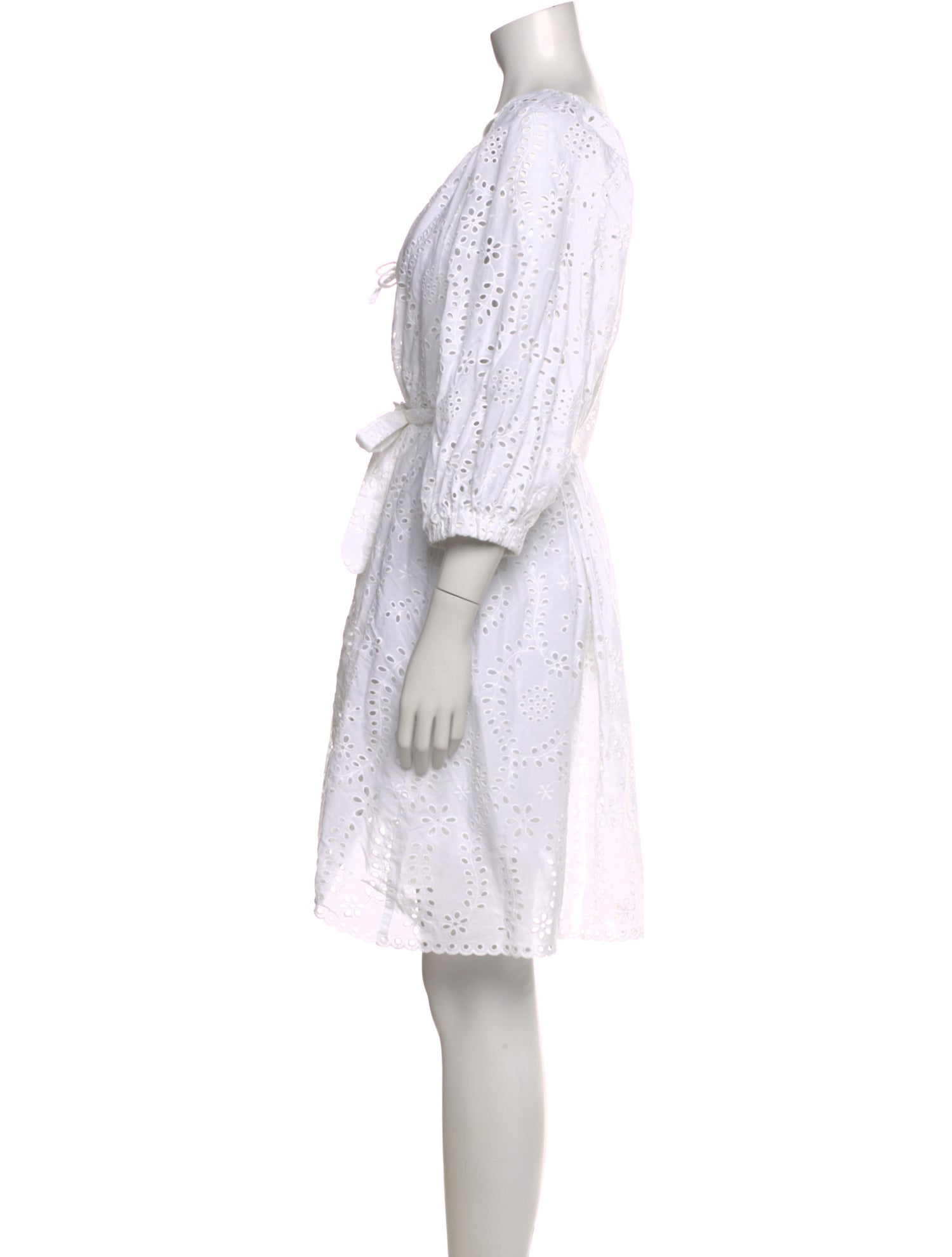 Emerson Fry Tie Neck Mini Dress