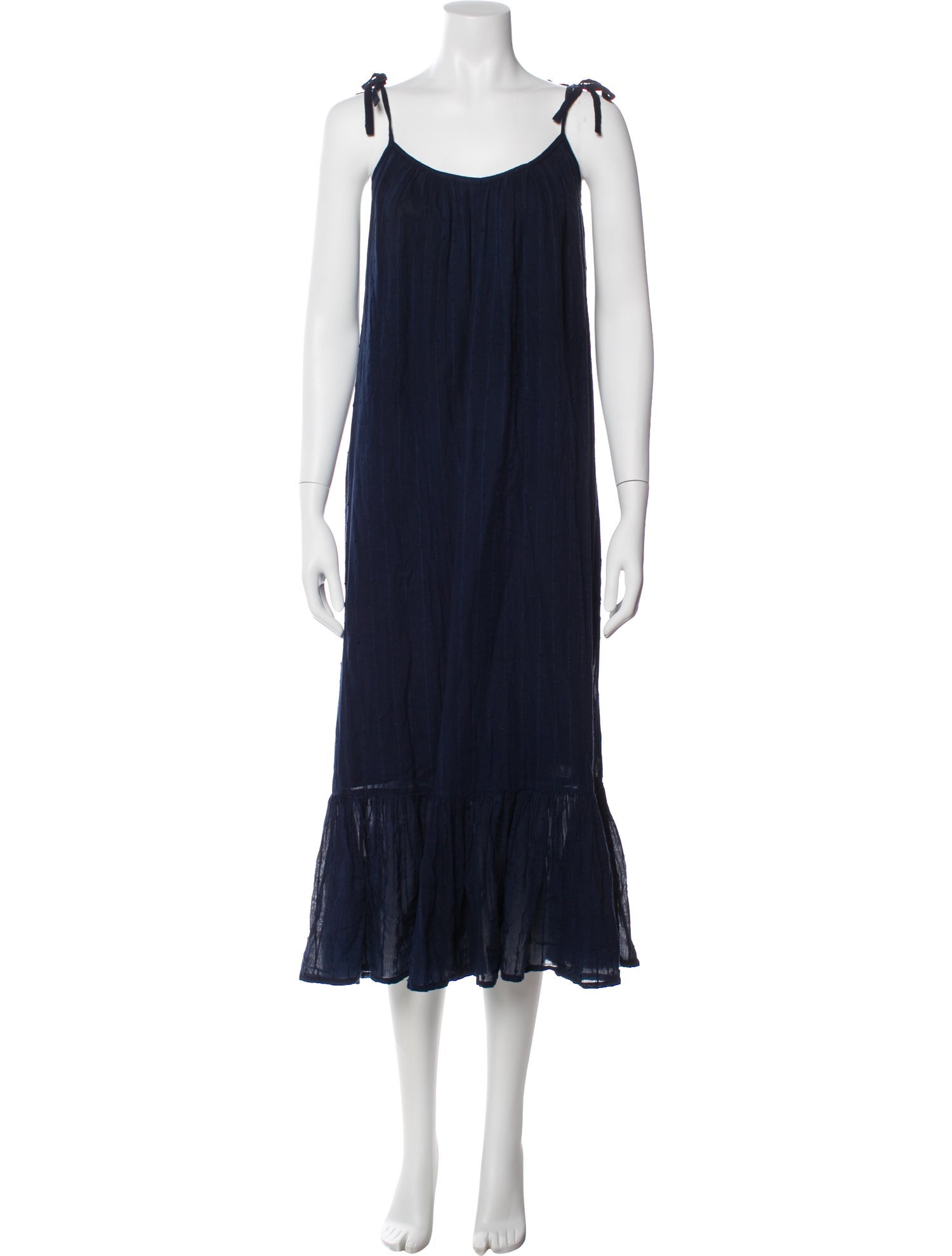 Emerson Fry Scoop Neck Midi Length Dress