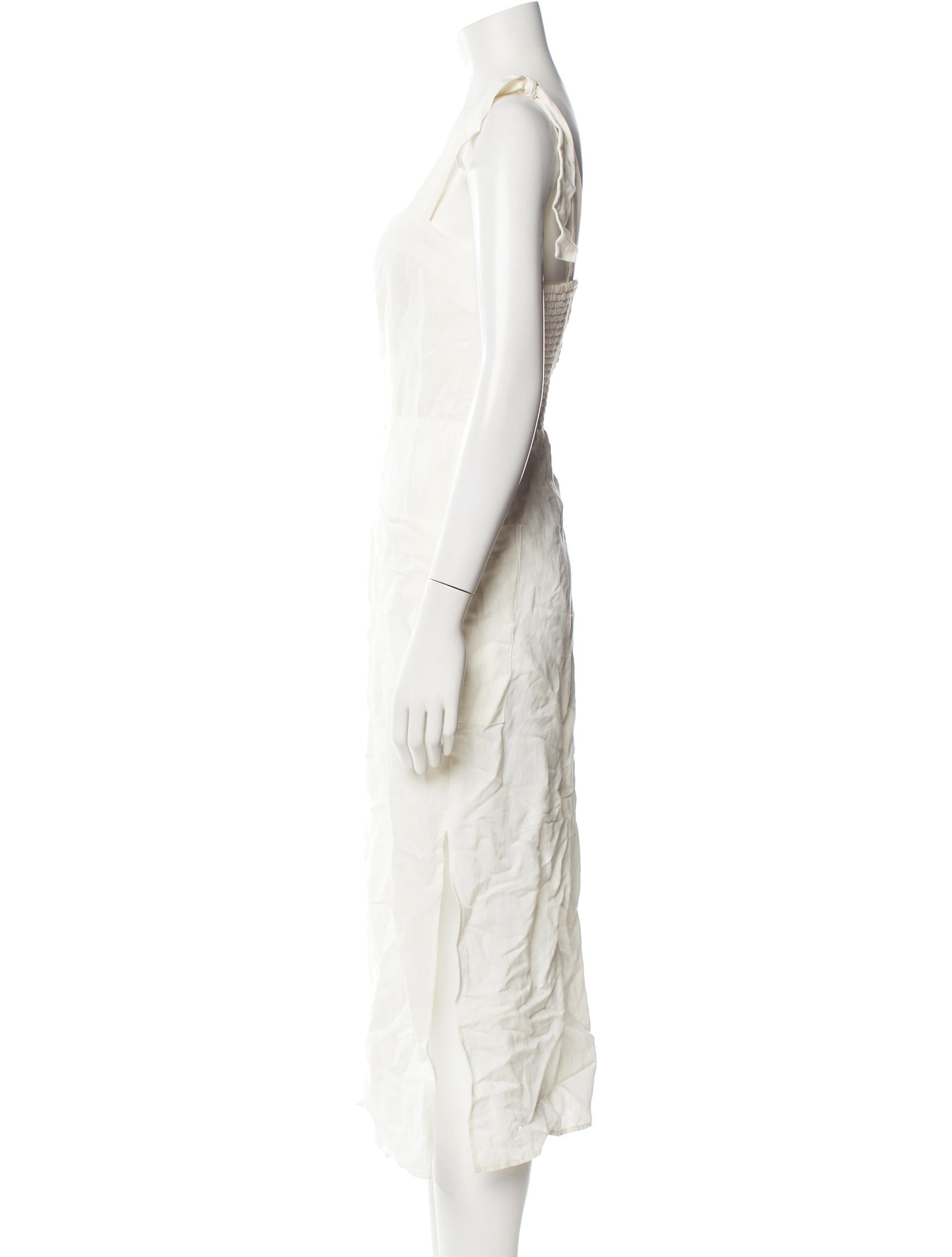 Emerson Fry Square Neckline Midi Length Dress