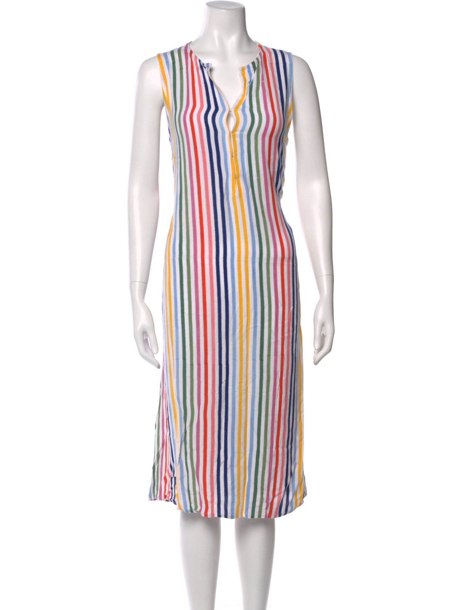 Emerson Fry Striped Midi Length Dress