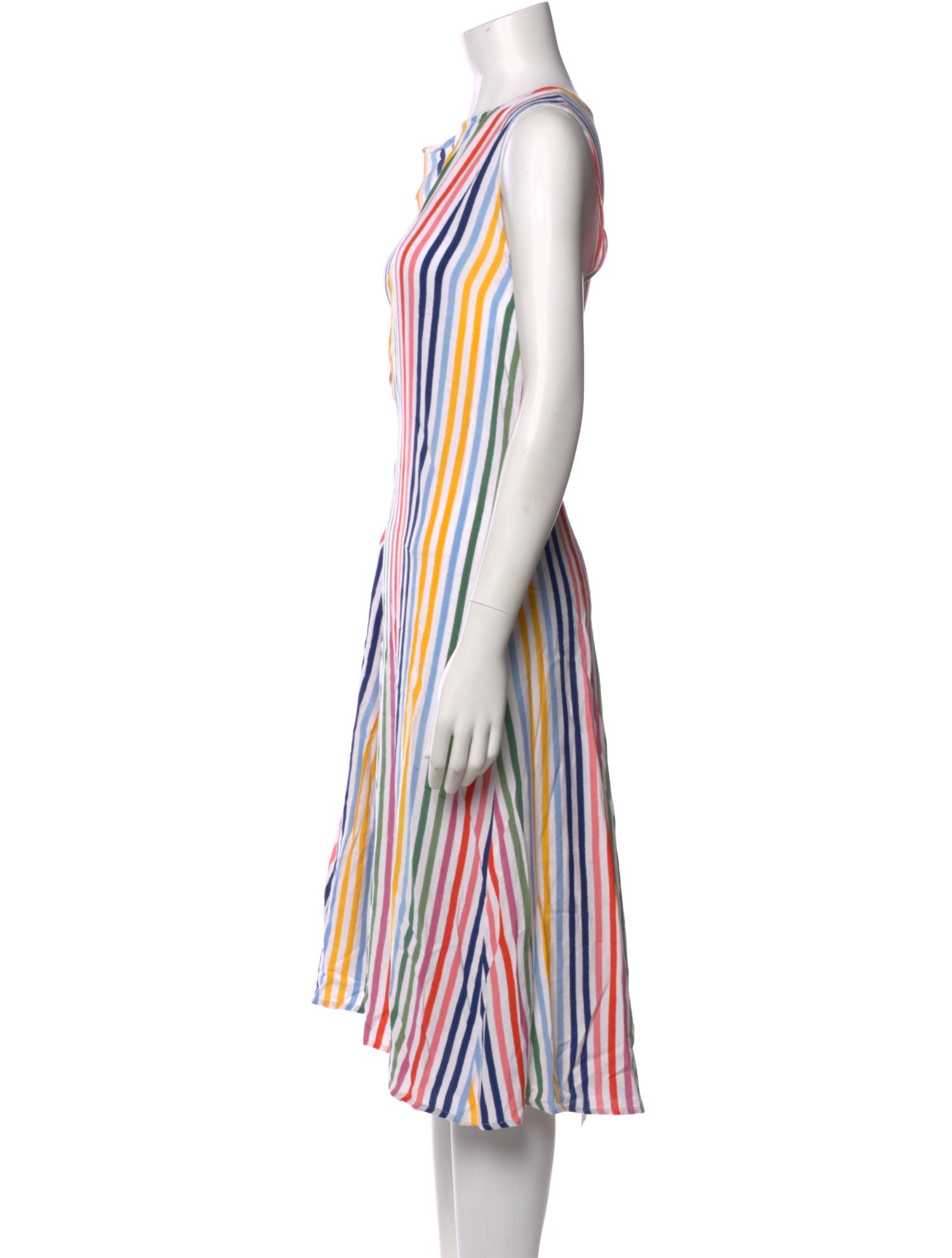 Emerson Fry Striped Midi Length Dress