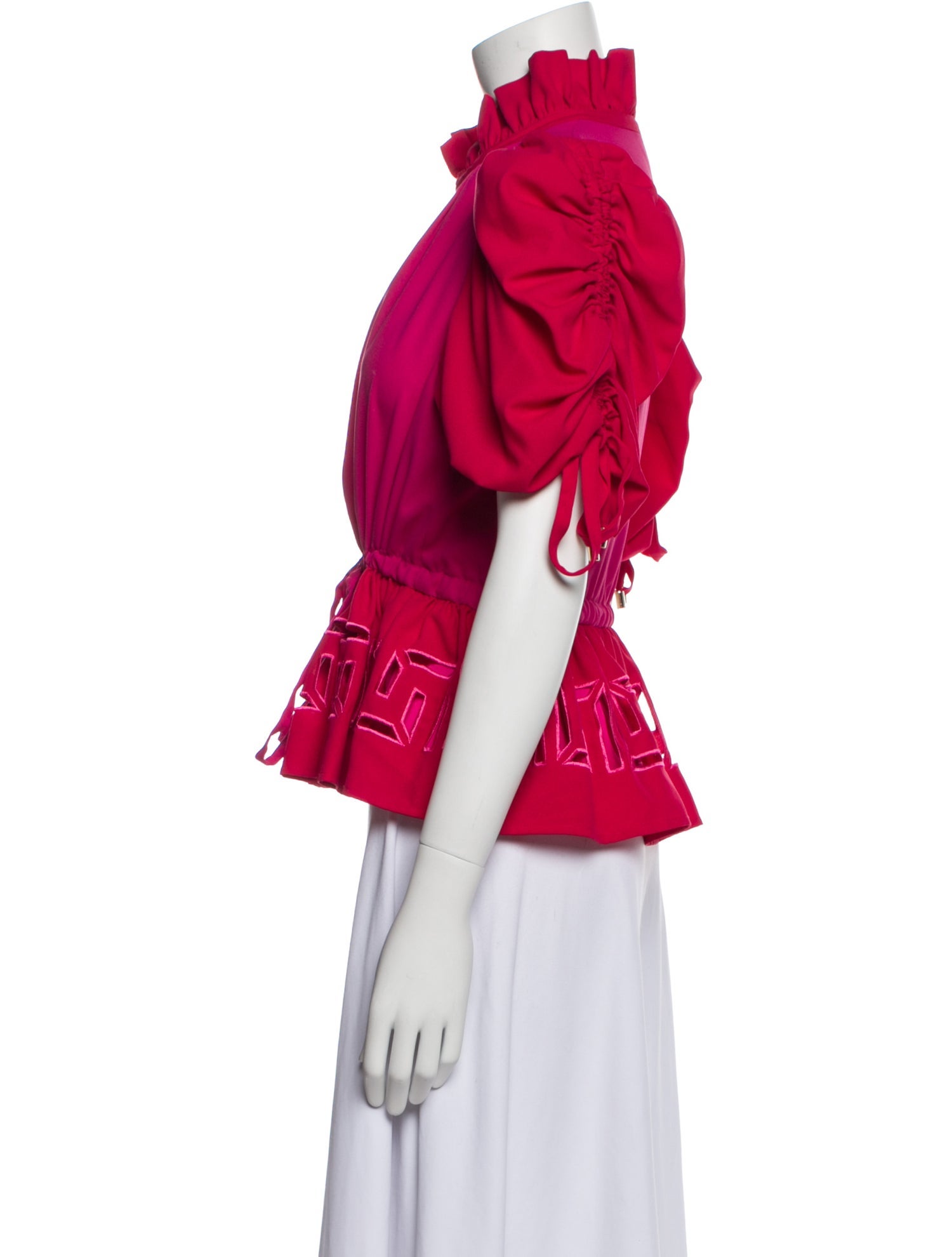 Emily McCarthy V-Neck Short Sleeve Blouse