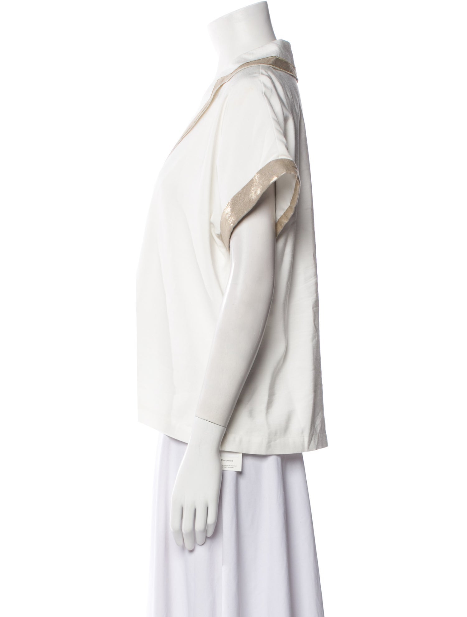 Emily McCarthy V-Neck Short Sleeve Blouse