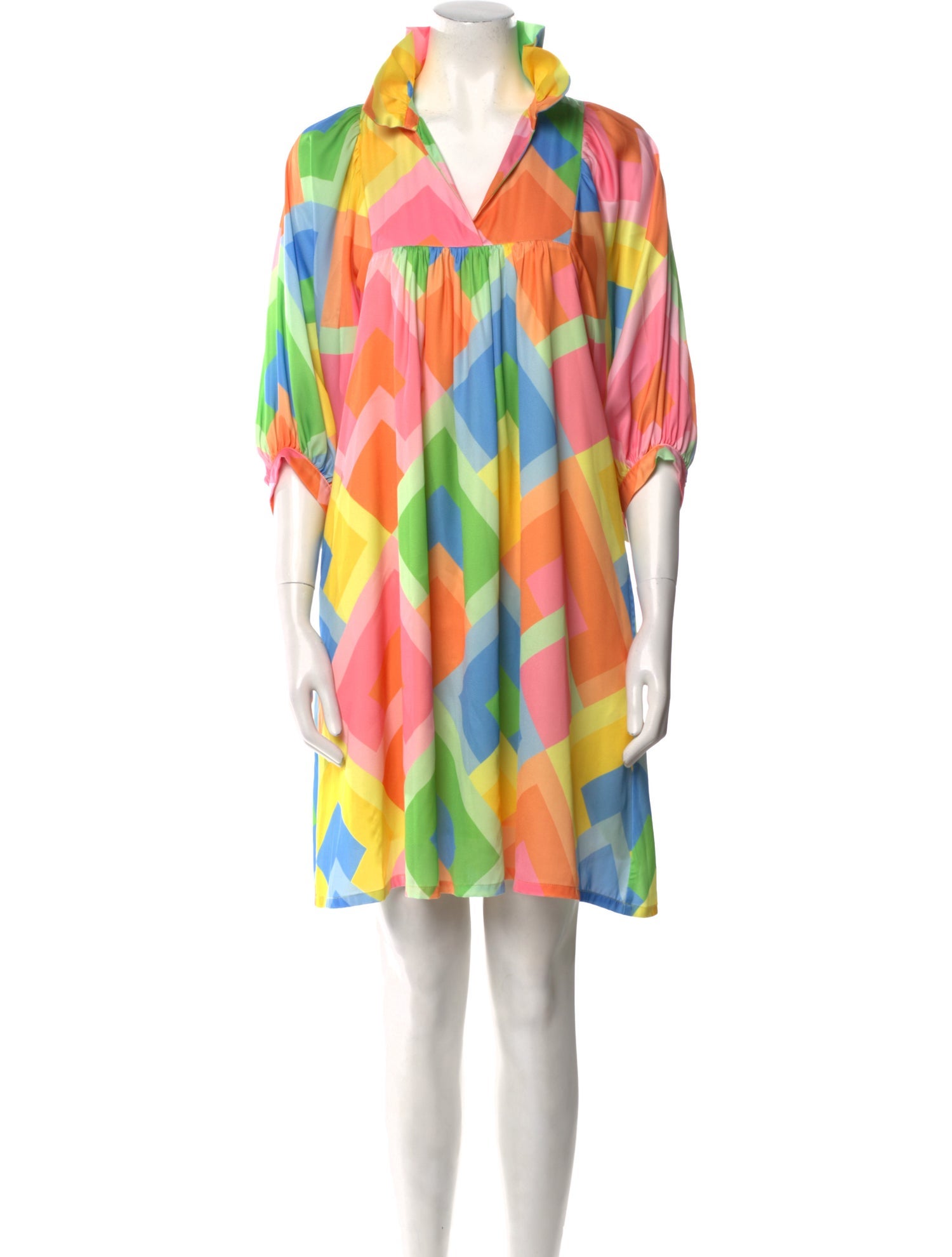 Emily McCarthy Printed Knee-Length Dress