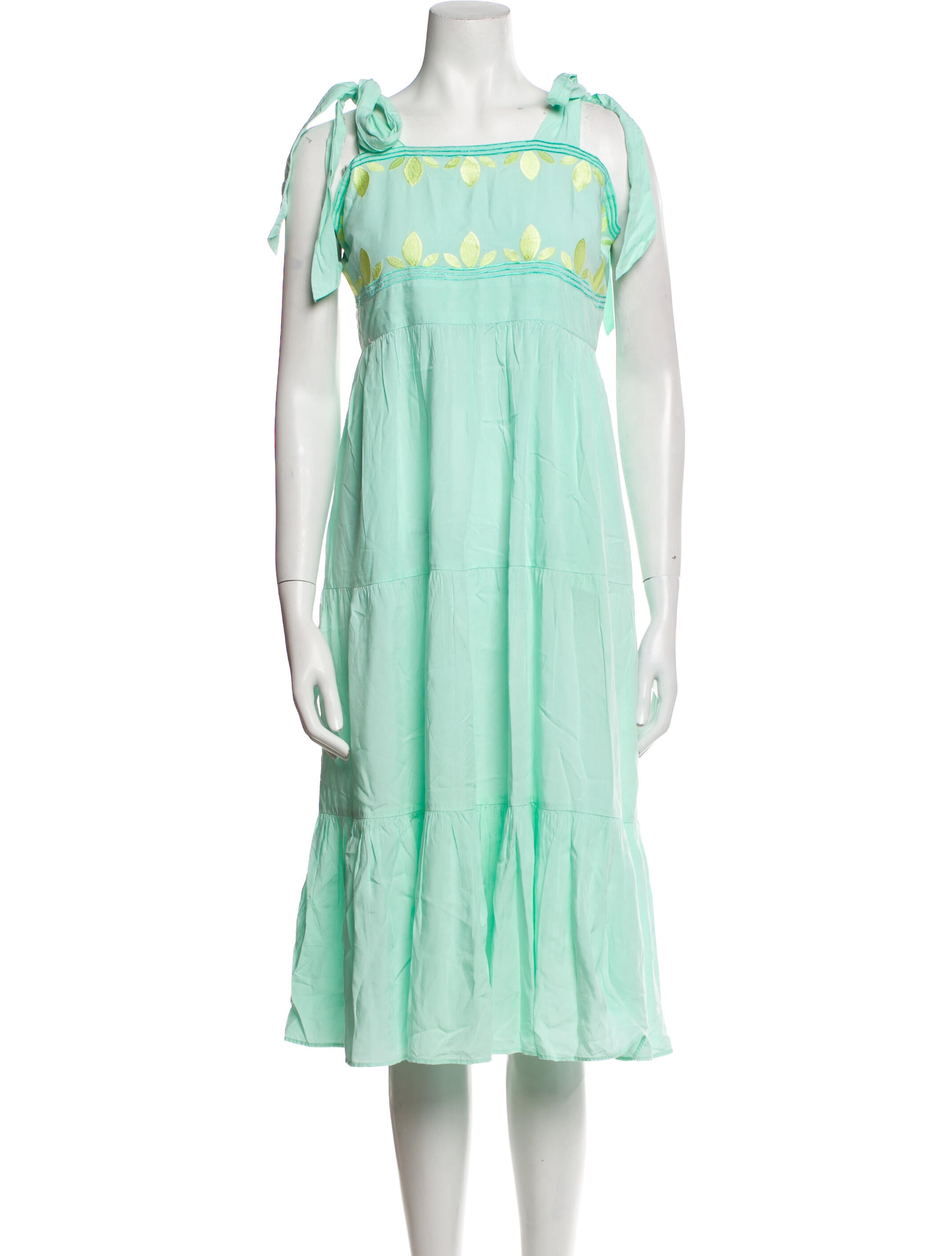 Emily McCarthy Square Neckline Knee-Length Dress