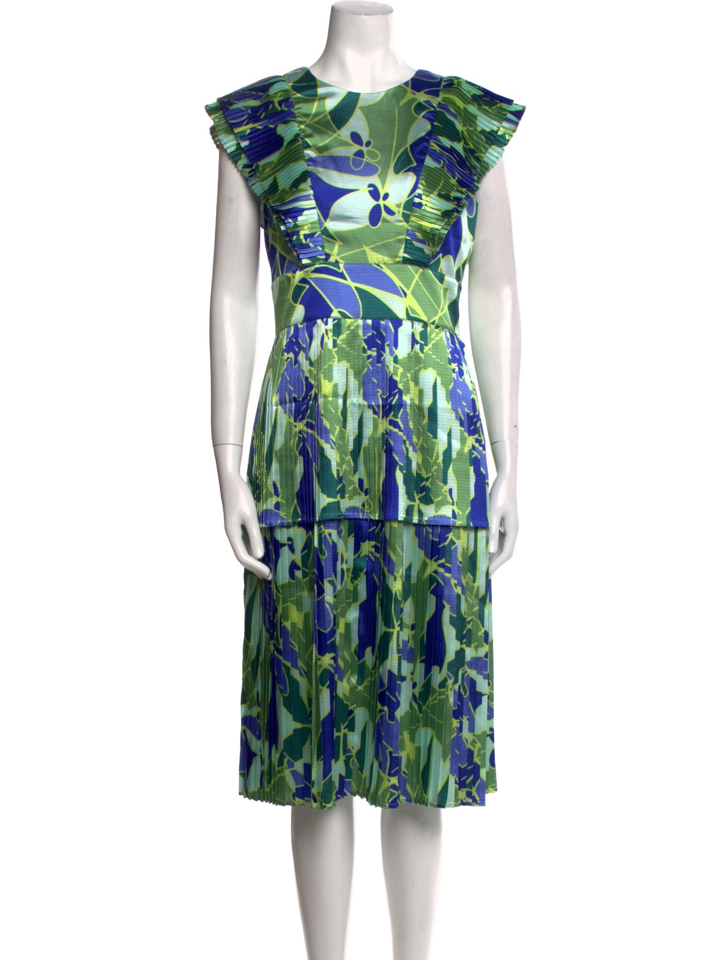 Emily McCarthy Floral Print Midi Length Dress w/ Tags