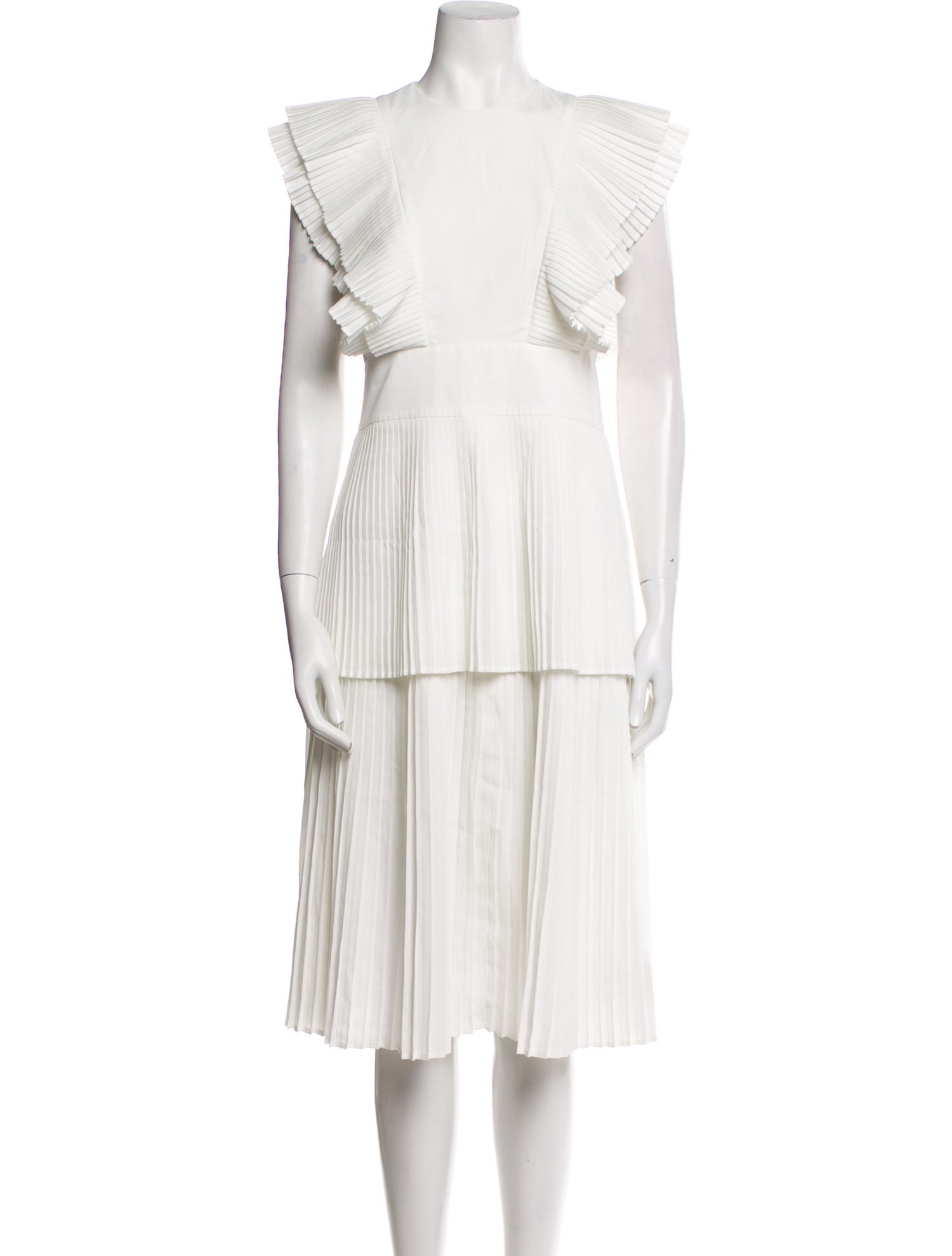 Emily McCarthy Off-The-Shoulder Midi Length Dress