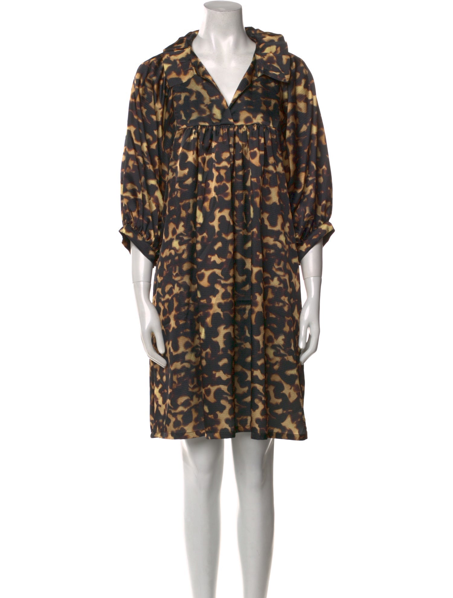 Emily McCarthy Animal Print Knee-Length Dress