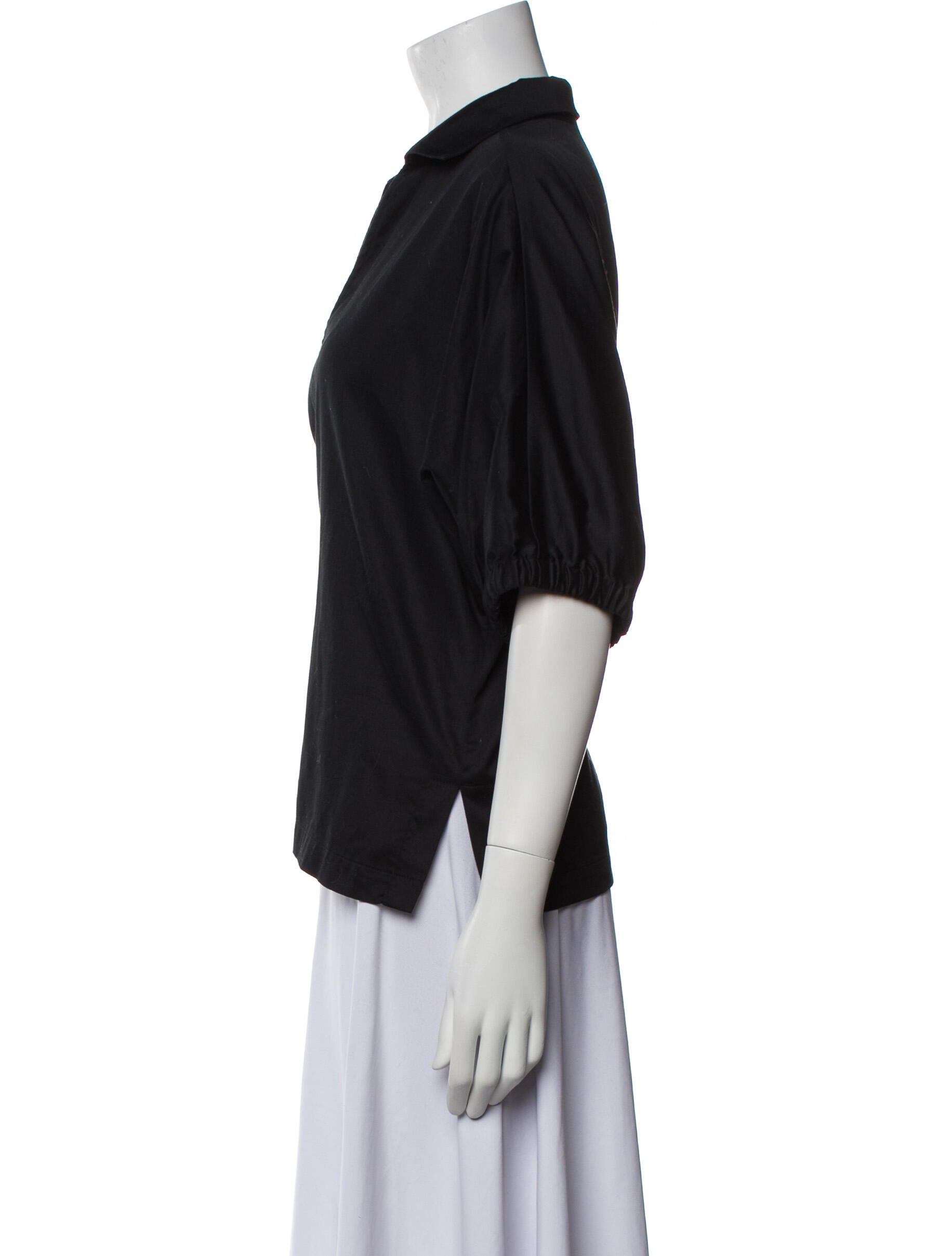 Emily McCarthy V-Neck Short Sleeve Blouse