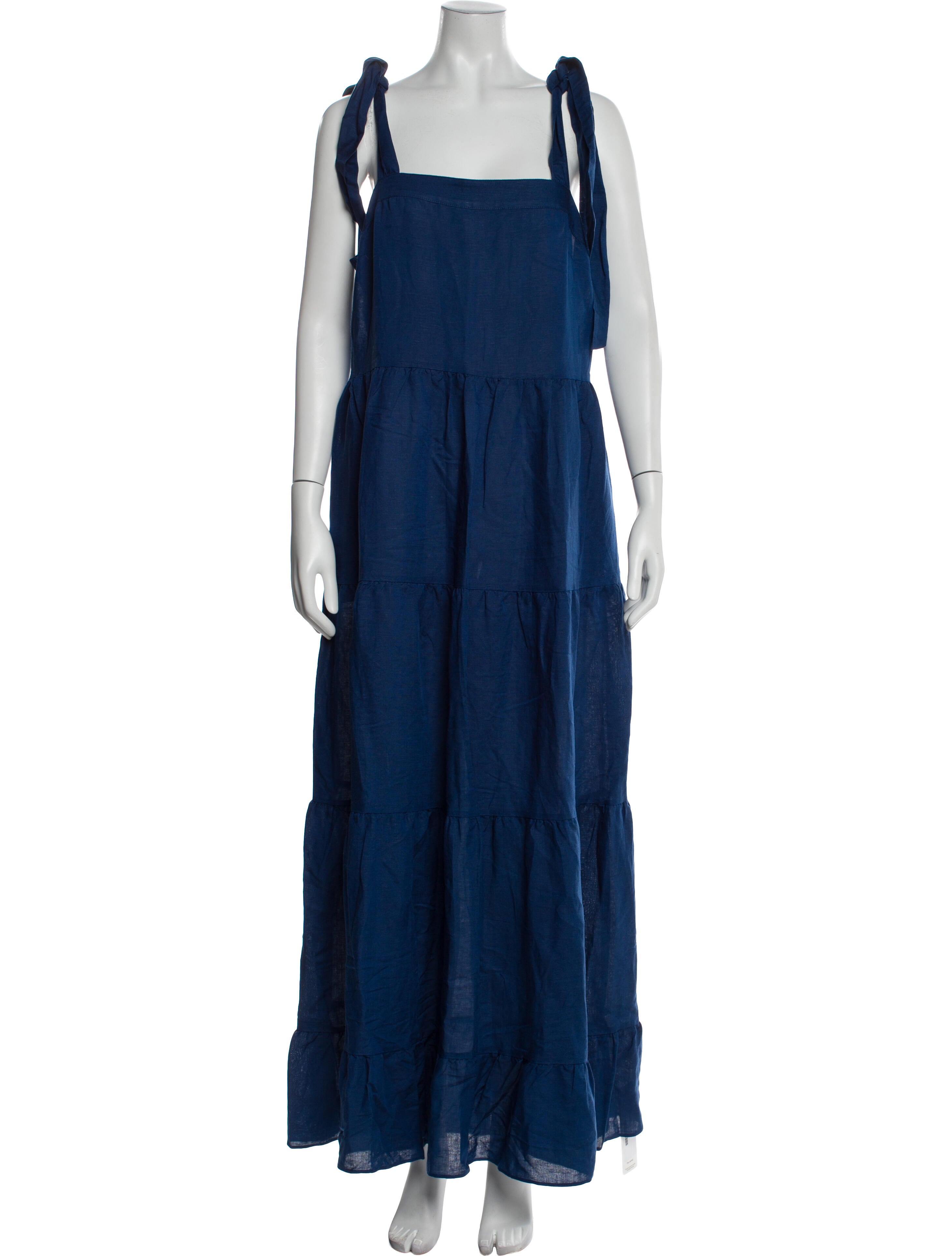 Emily McCarthy Square Neckline Long Dress