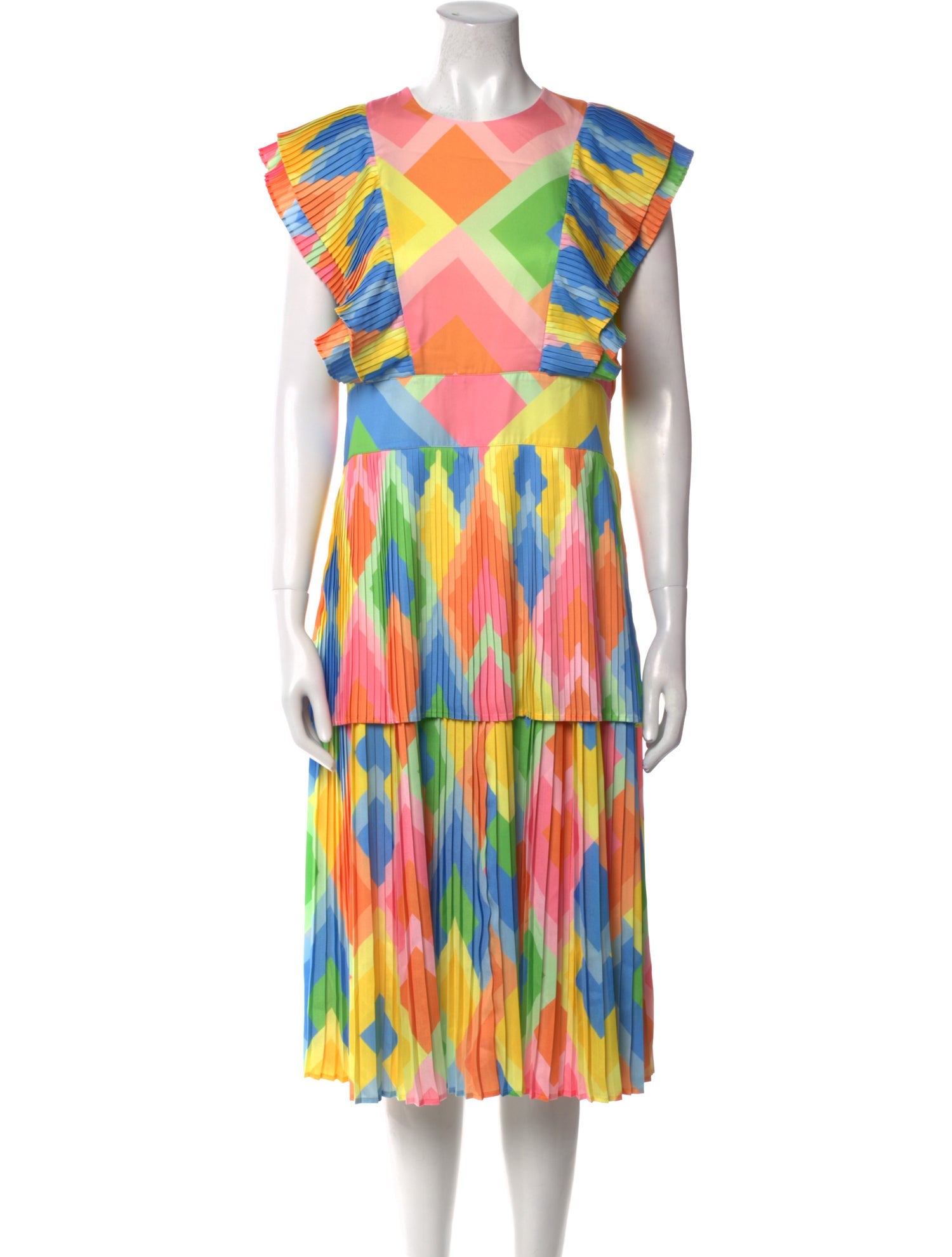 Emily McCarthy Printed Midi Length Dress