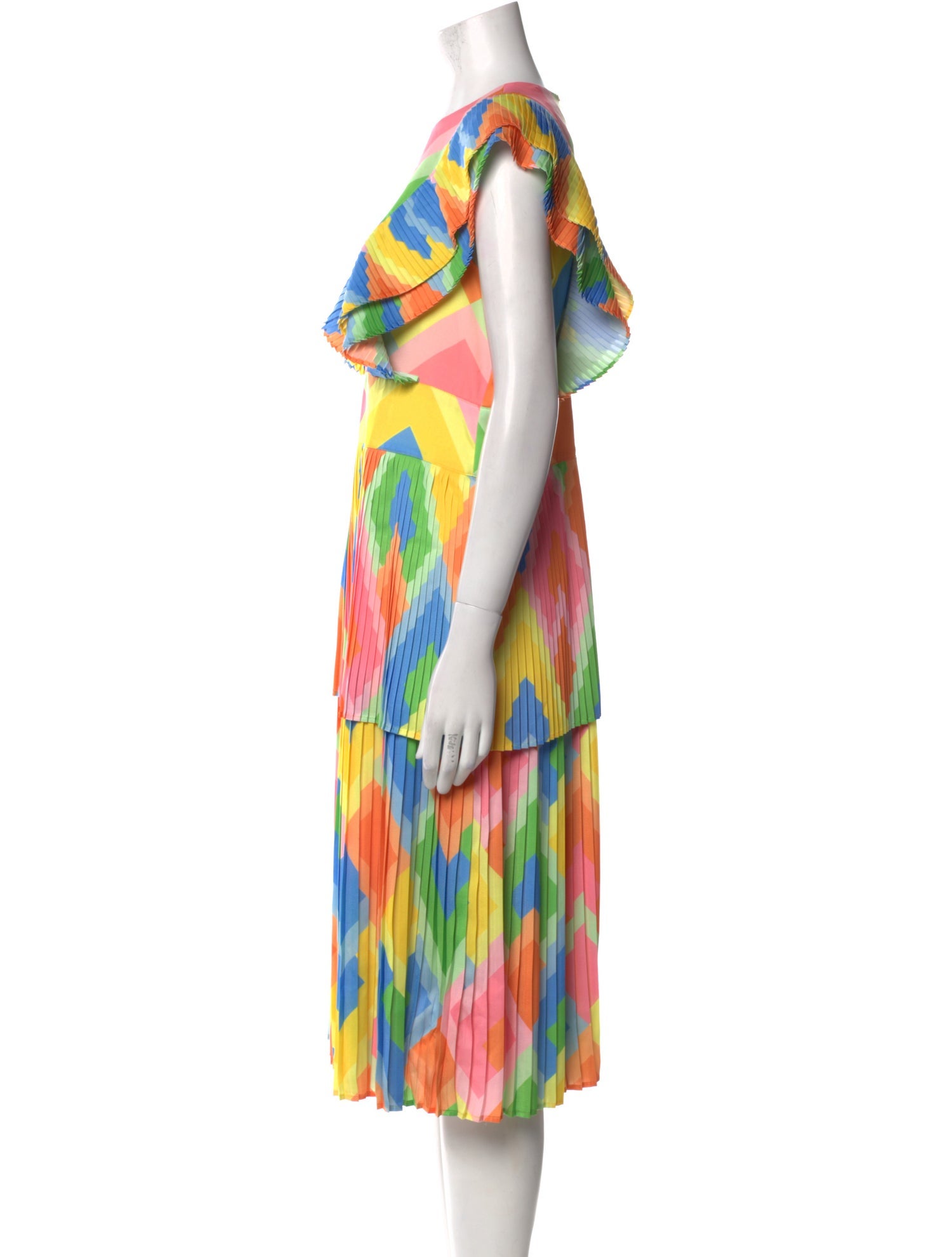 Emily McCarthy Printed Midi Length Dress