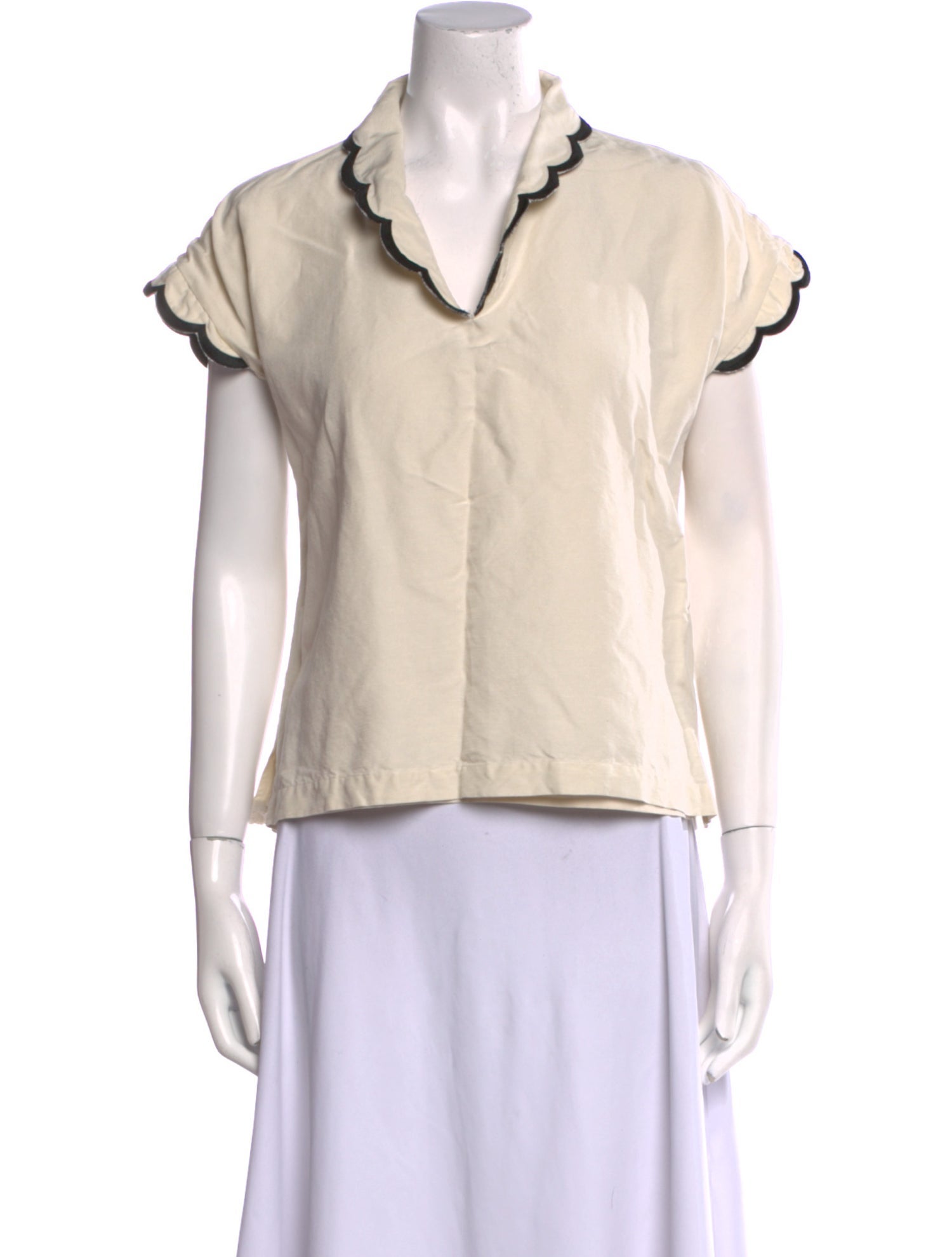 Emily McCarthy Short Sleeve Button-Up Top
