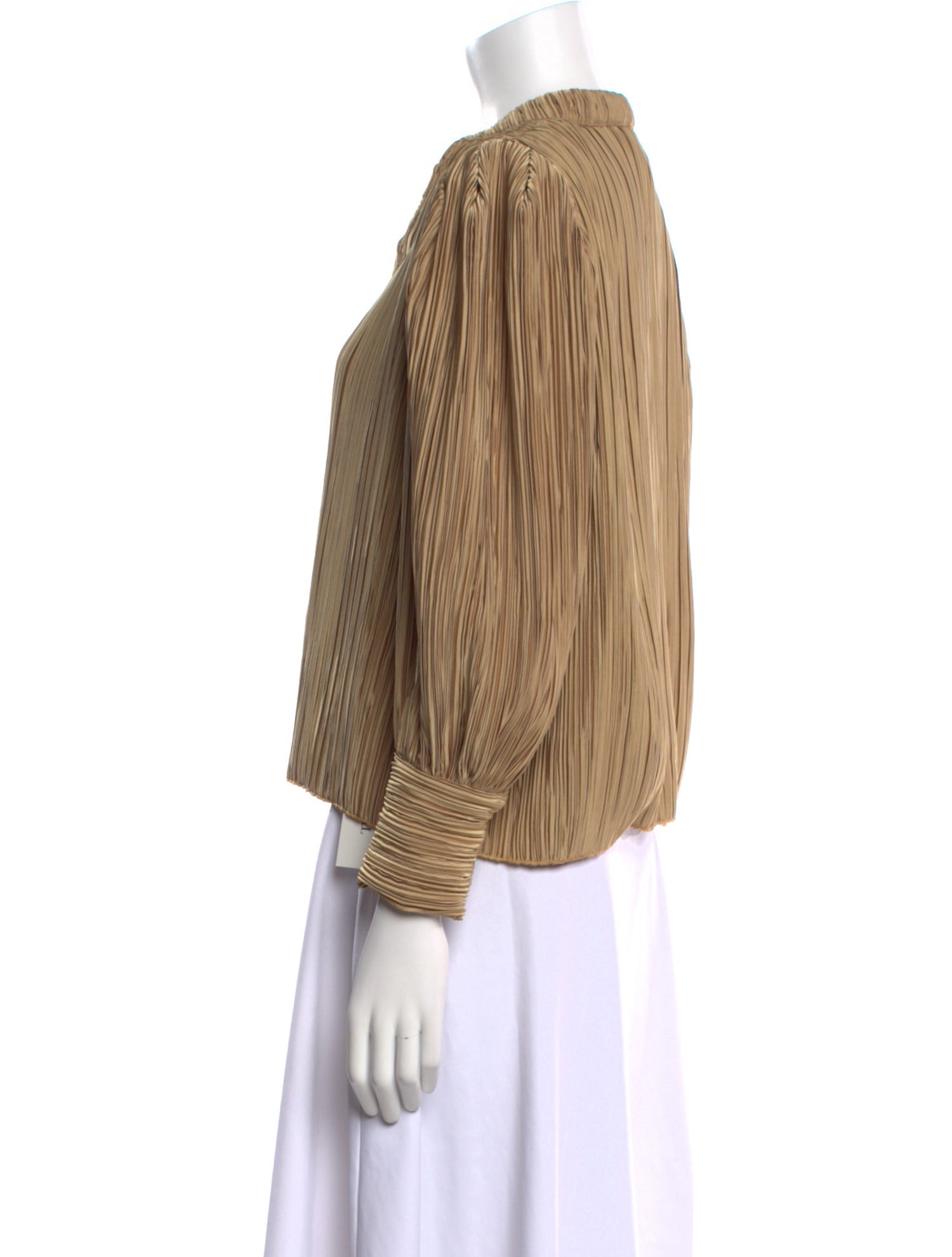 Emily McCarthy Striped V-Neck Crop Top