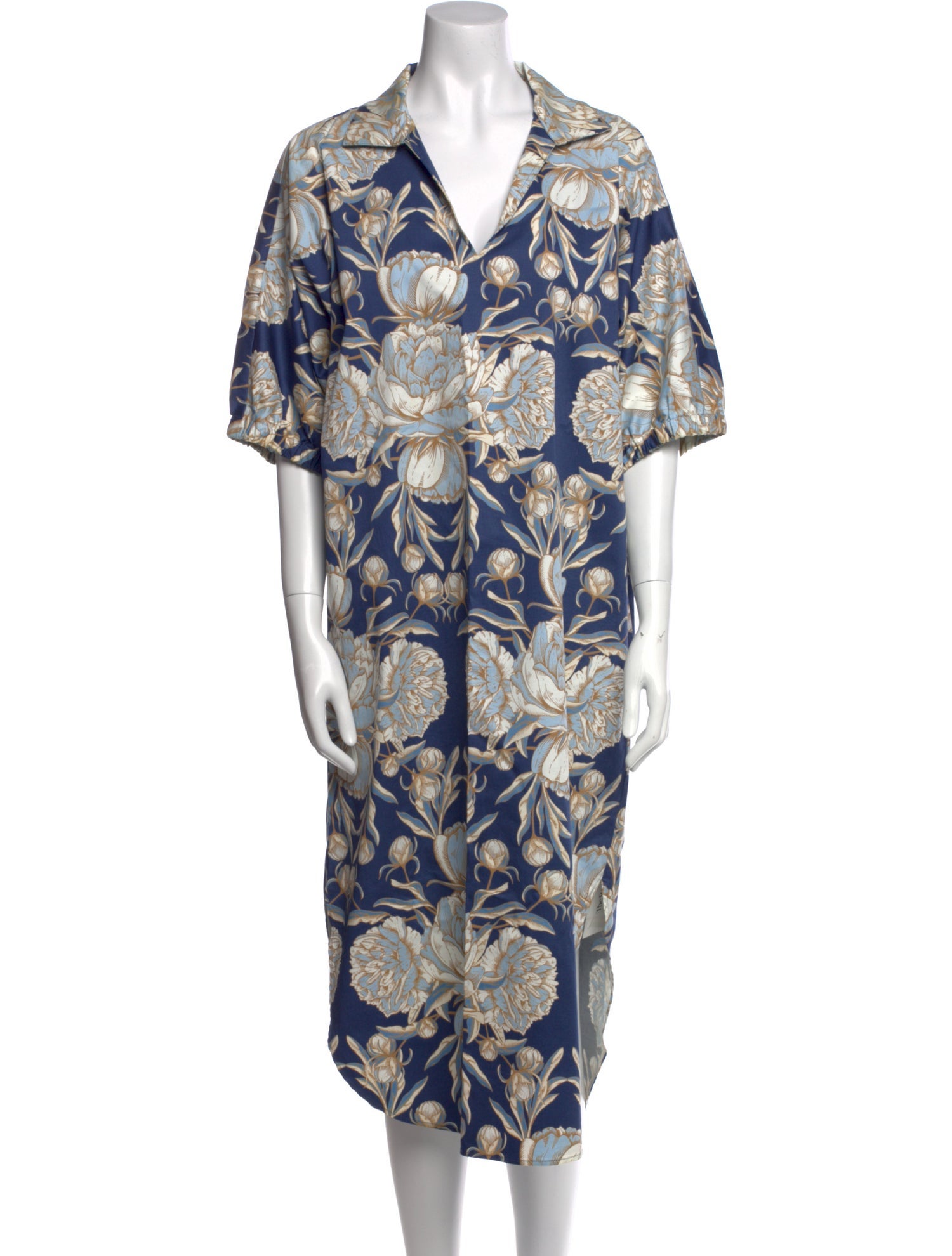 Emily McCarthy Floral Print Midi Length Dress