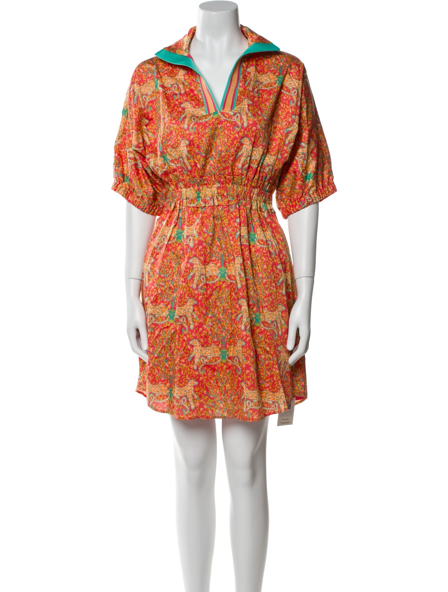 Emily McCarthy Printed Knee-Length Dress w/ Tags