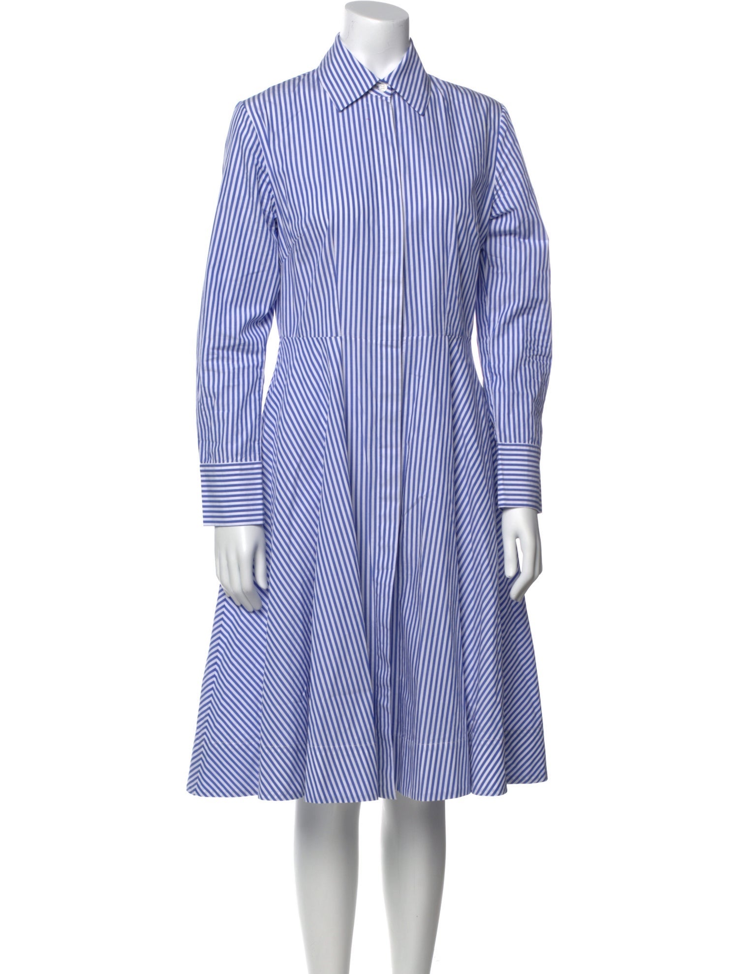 Emily McCarthy Striped Knee-Length Dress