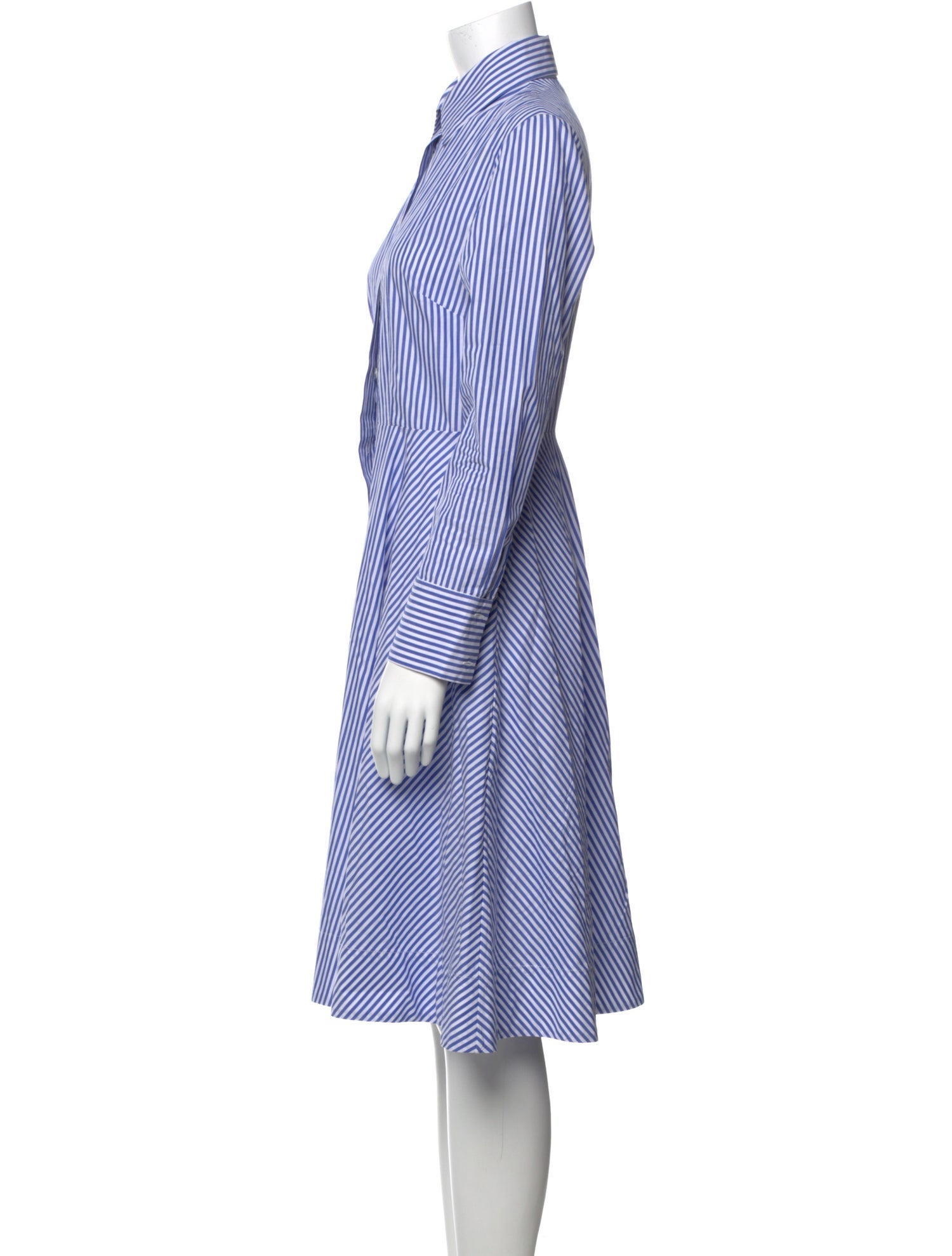 Emily McCarthy Striped Knee-Length Dress