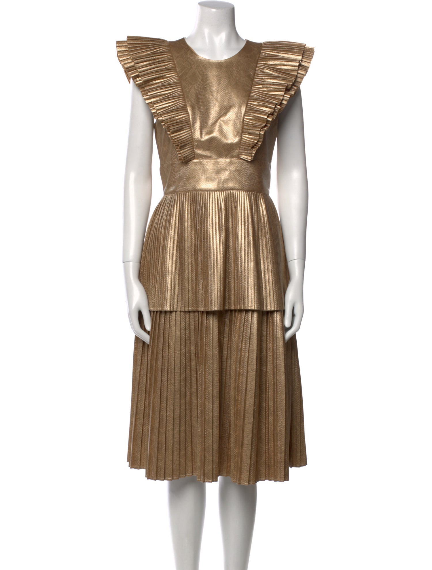 Emily McCarthy Crew Neck Midi Length Dress