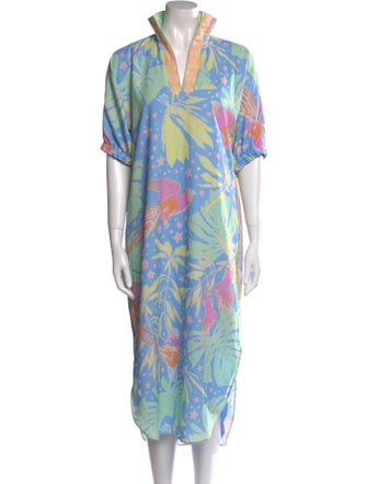 Emily McCarthy Printed Long Dress
