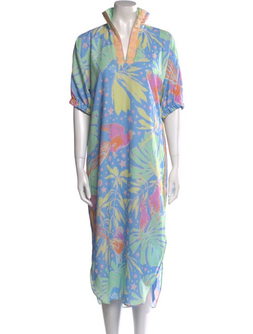 Emily McCarthy Printed Long Dress