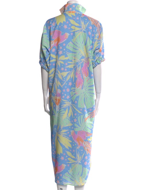 Emily McCarthy Printed Long Dress
