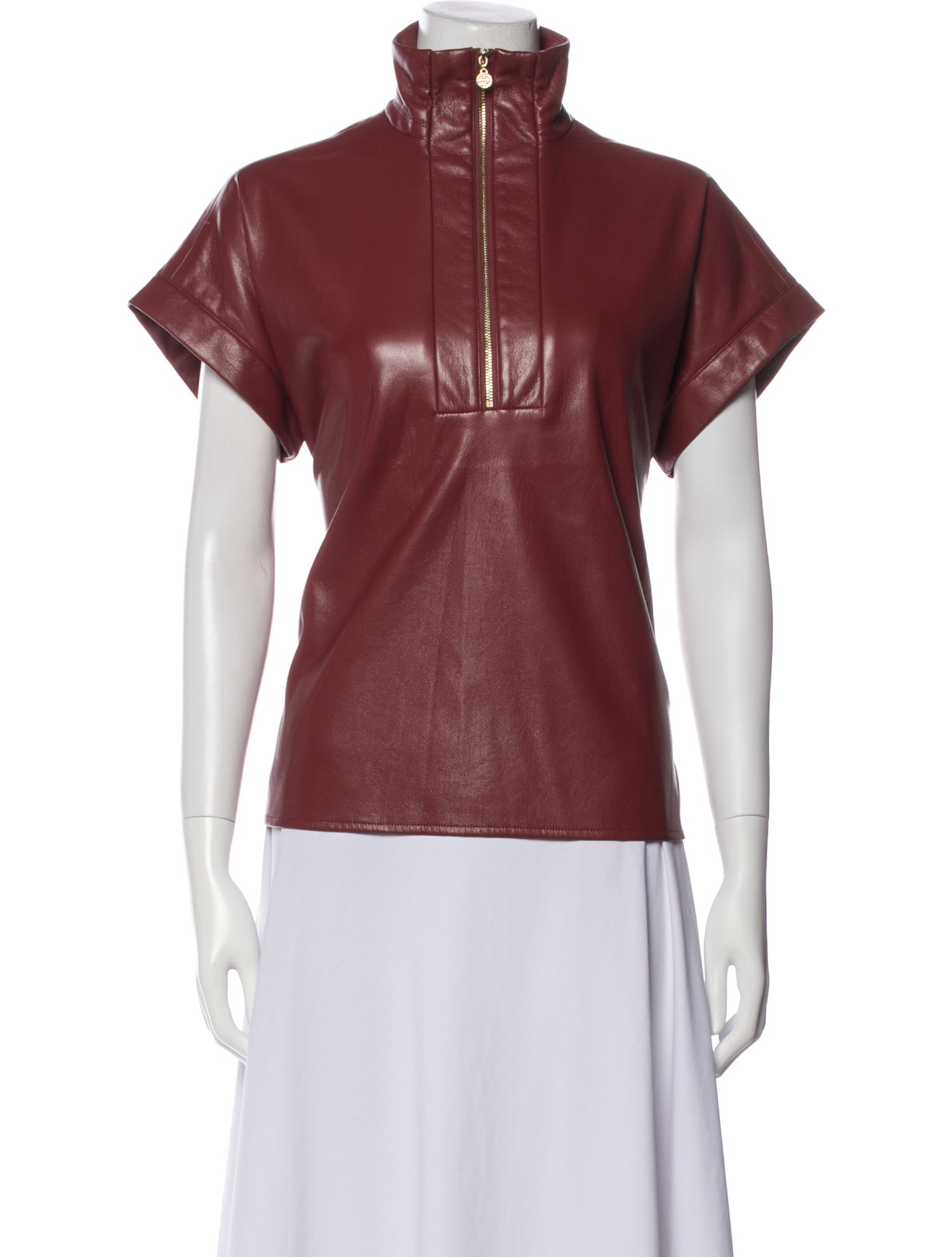 Emily McCarthy Mock Neck Short Sleeve T-Shirt w/ Tags