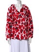 Emily McCarthy Printed V-Neck Blouse