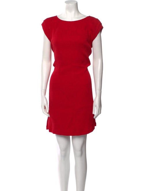 Emily McCarthy Bateau Neckline Mini Dress