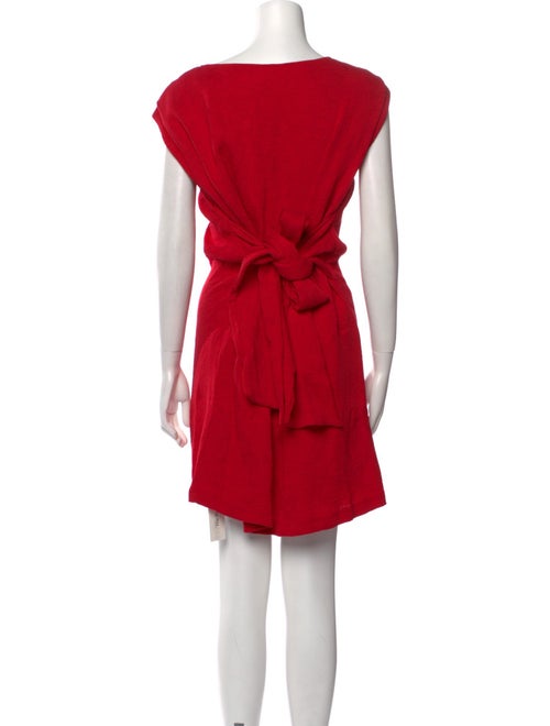 Emily McCarthy Bateau Neckline Mini Dress