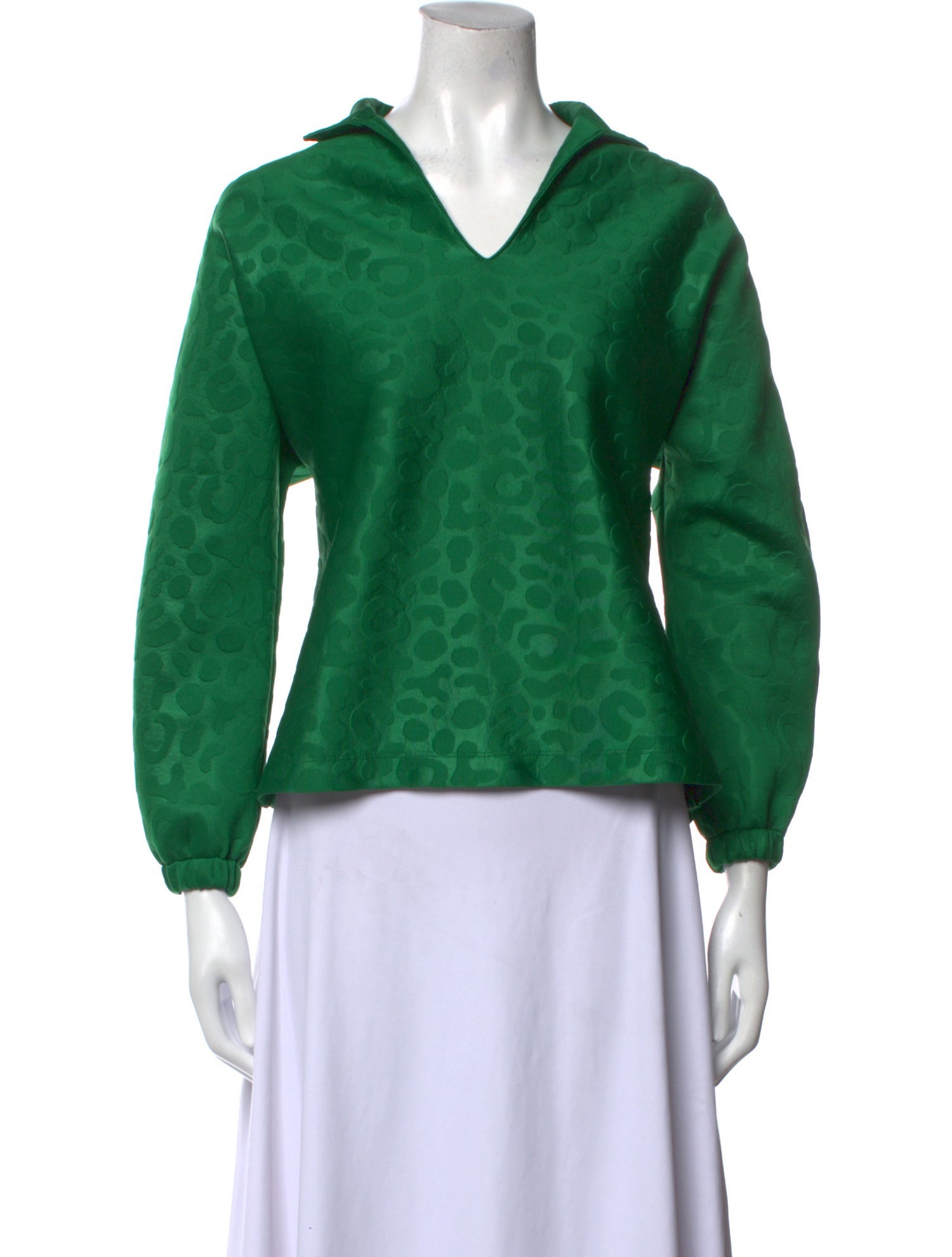 Emily McCarthy Printed V-Neck Sweatshirt