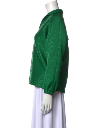 Emily McCarthy Printed V-Neck Sweatshirt