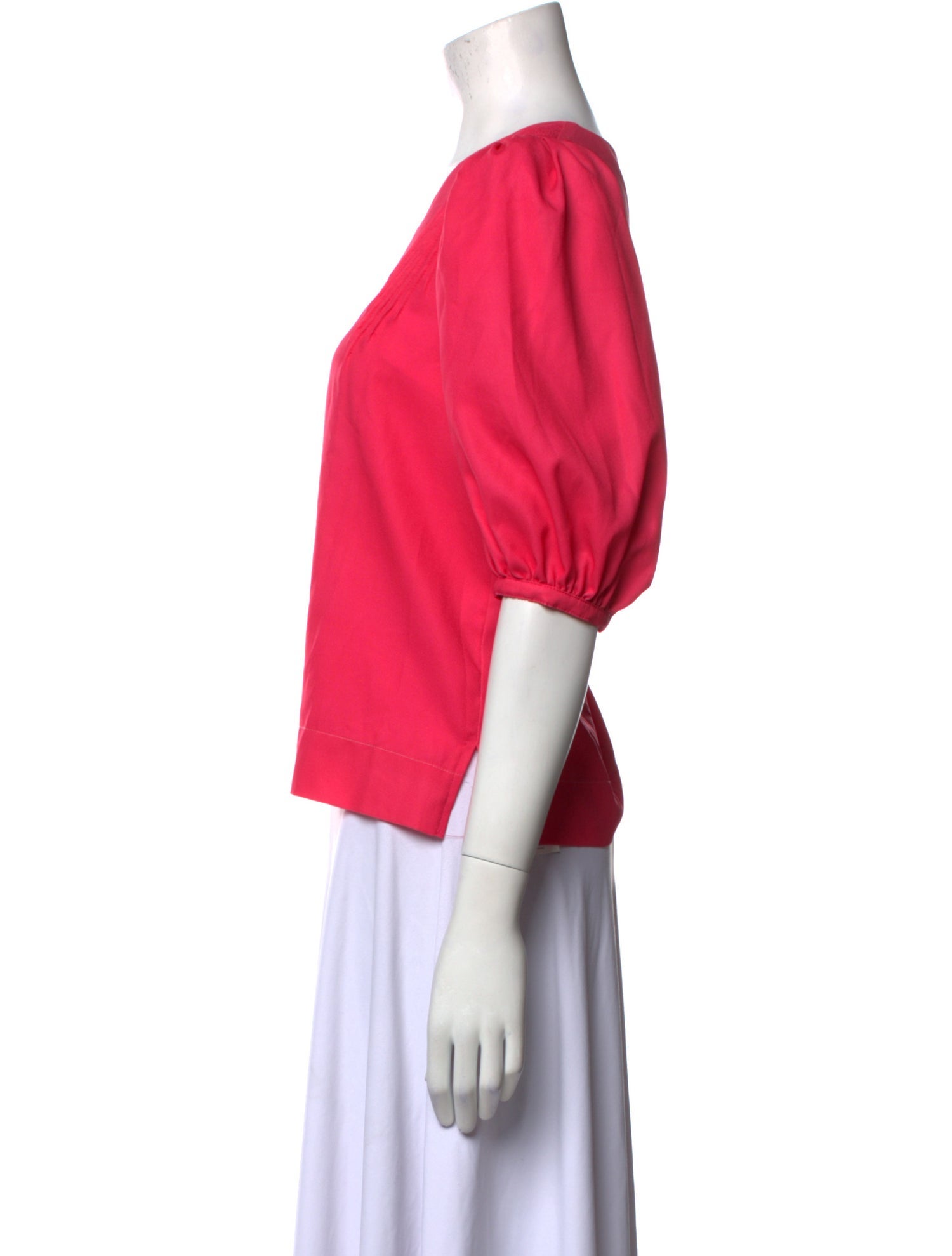 Emily McCarthy V-Neck Three-Quarter Sleeve Crop Top