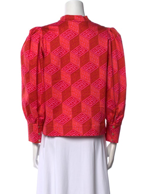 Emily McCarthy Printed V-Neck Blouse