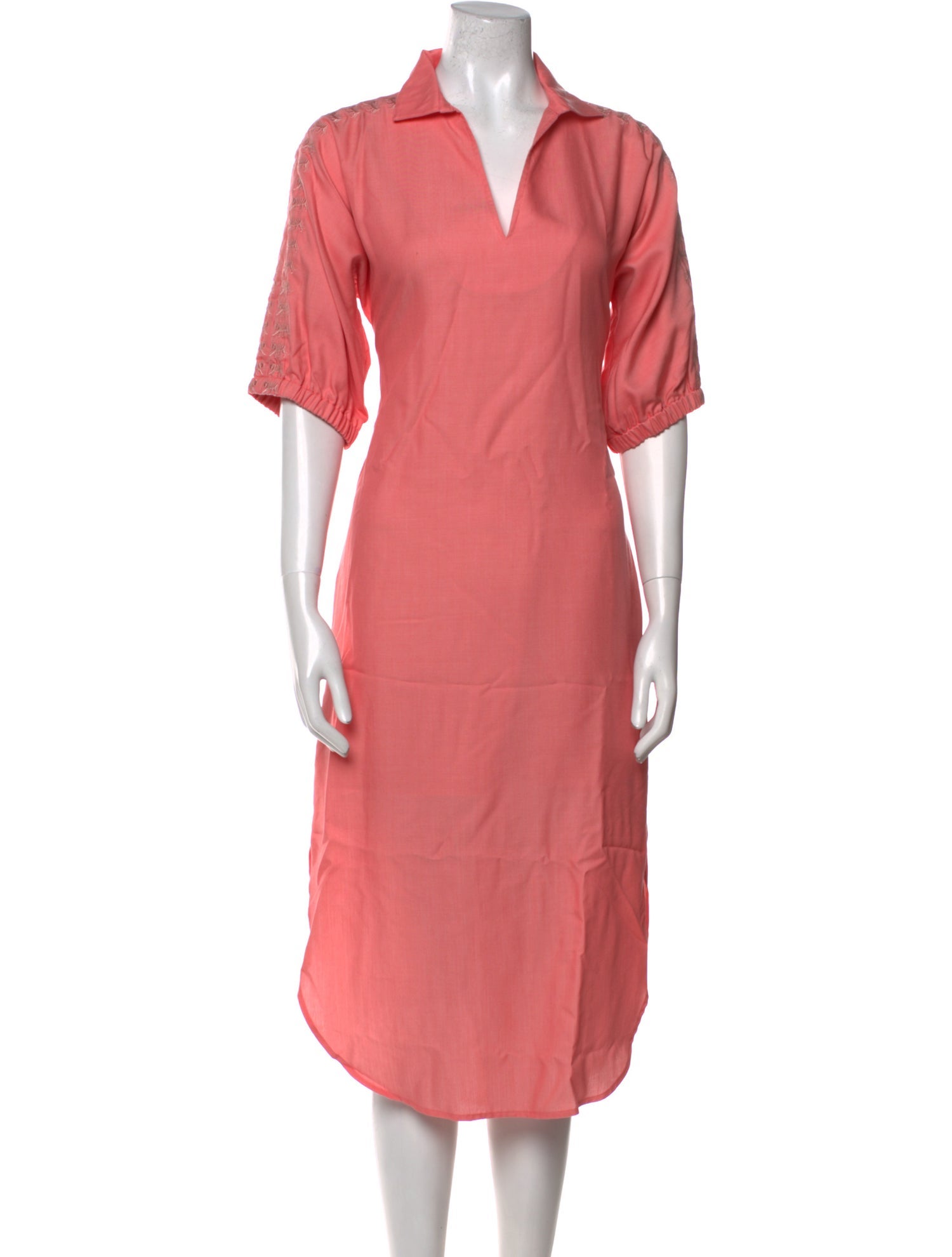 Emily McCarthy V-Neck Midi Length Dress