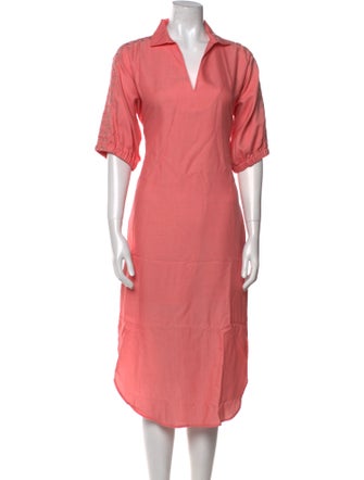 Emily McCarthy V-Neck Midi Length Dress