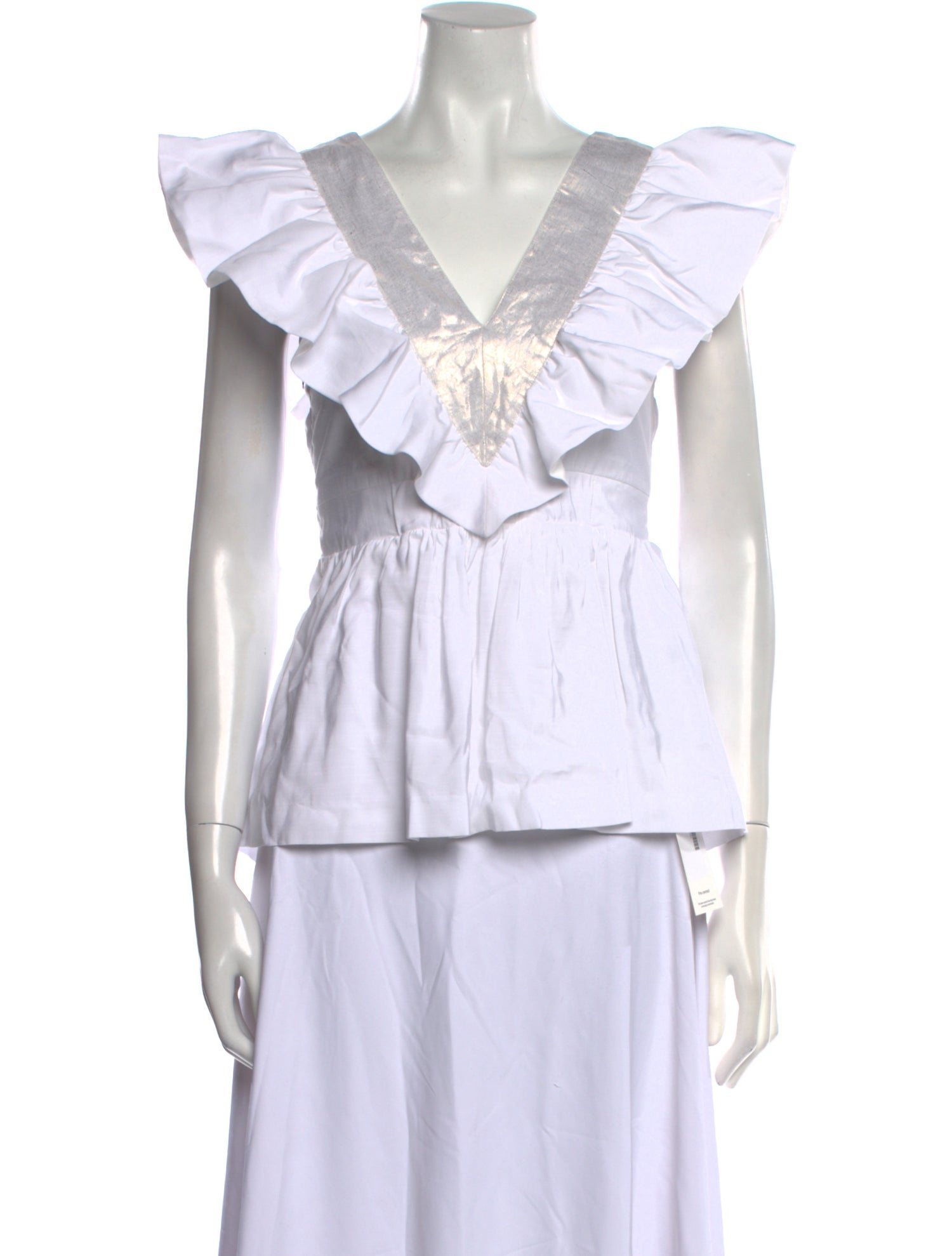 Emily McCarthy V-Neck Short Sleeve Crop Top w/ Tags