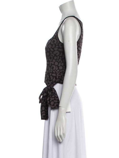 Emily McCarthy Printed Square Neckline Crop Top