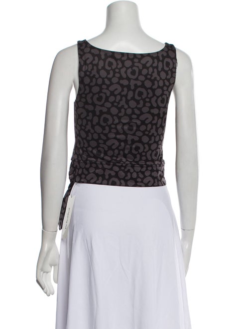 Emily McCarthy Printed Square Neckline Crop Top