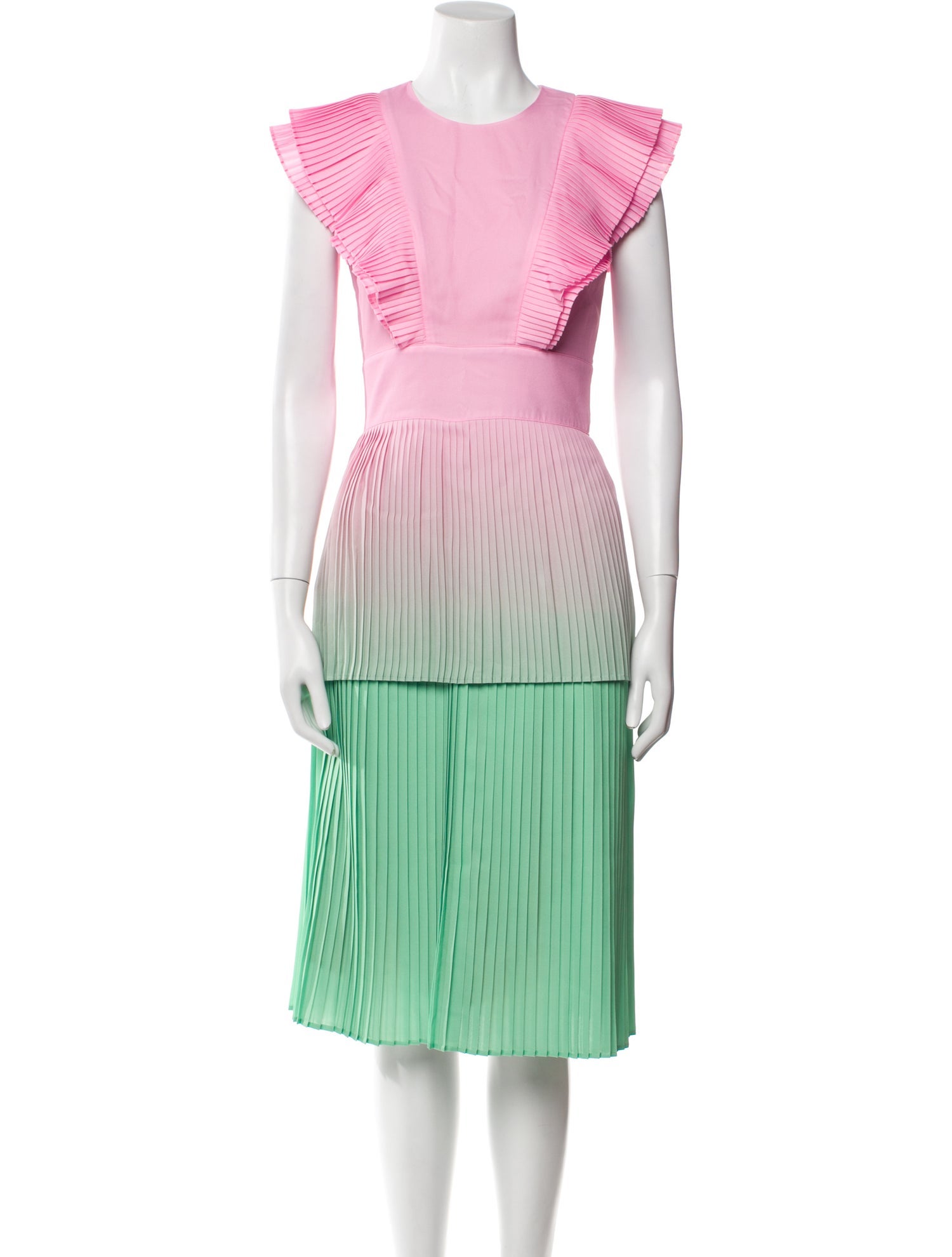 Emily McCarthy Printed Midi Length Dress w/ Tags