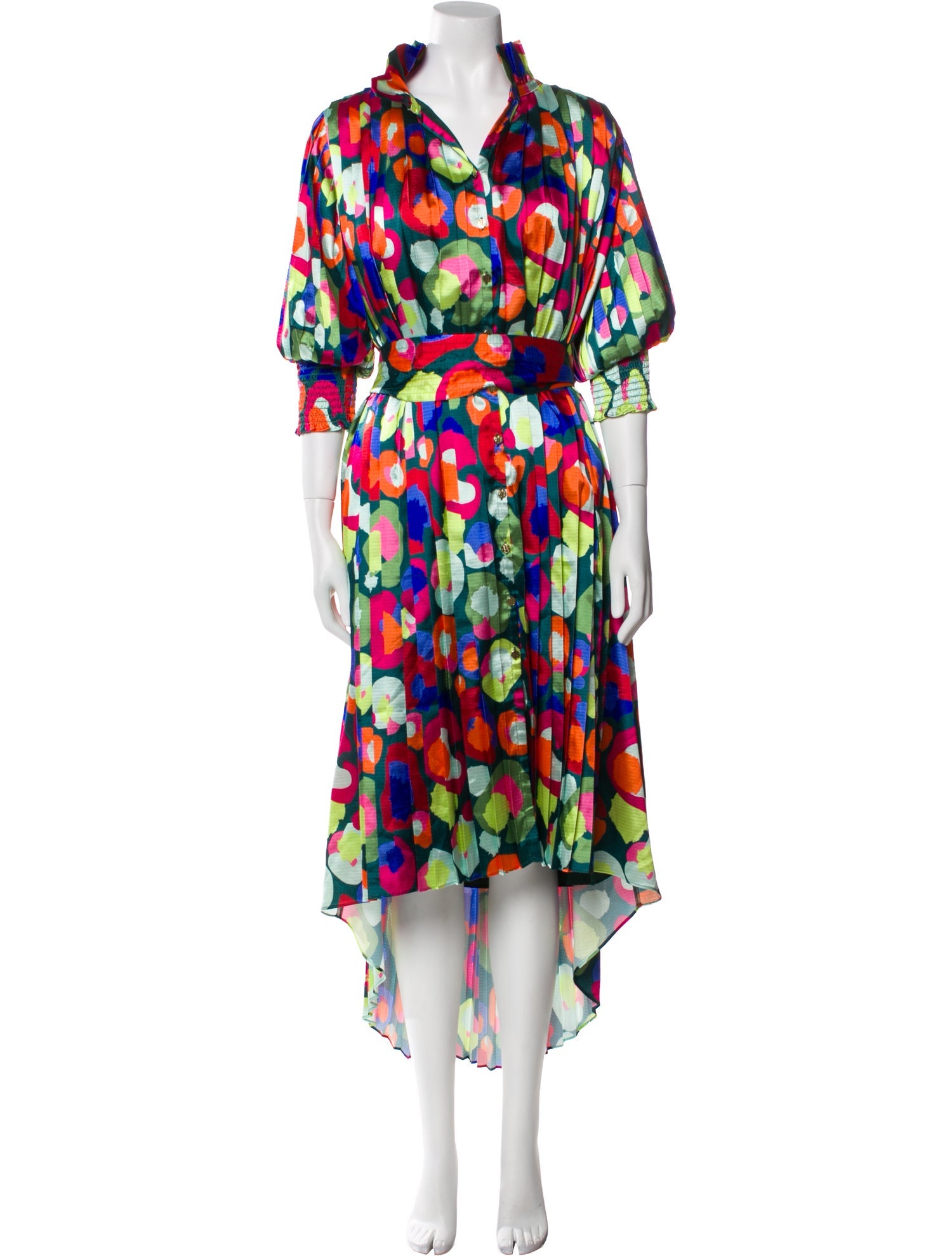 Emily McCarthy Floral Print Midi Length Dress