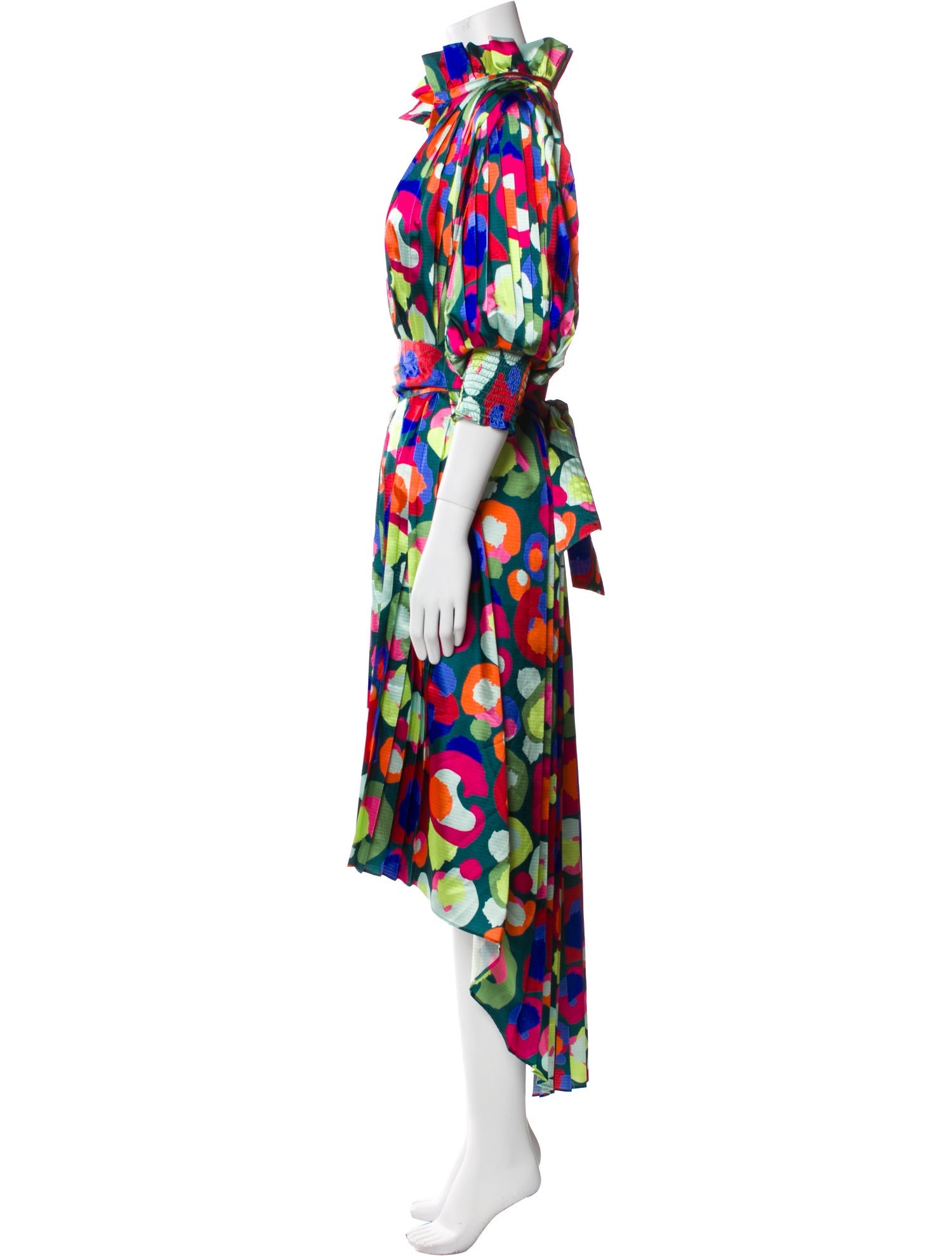 Emily McCarthy Floral Print Midi Length Dress