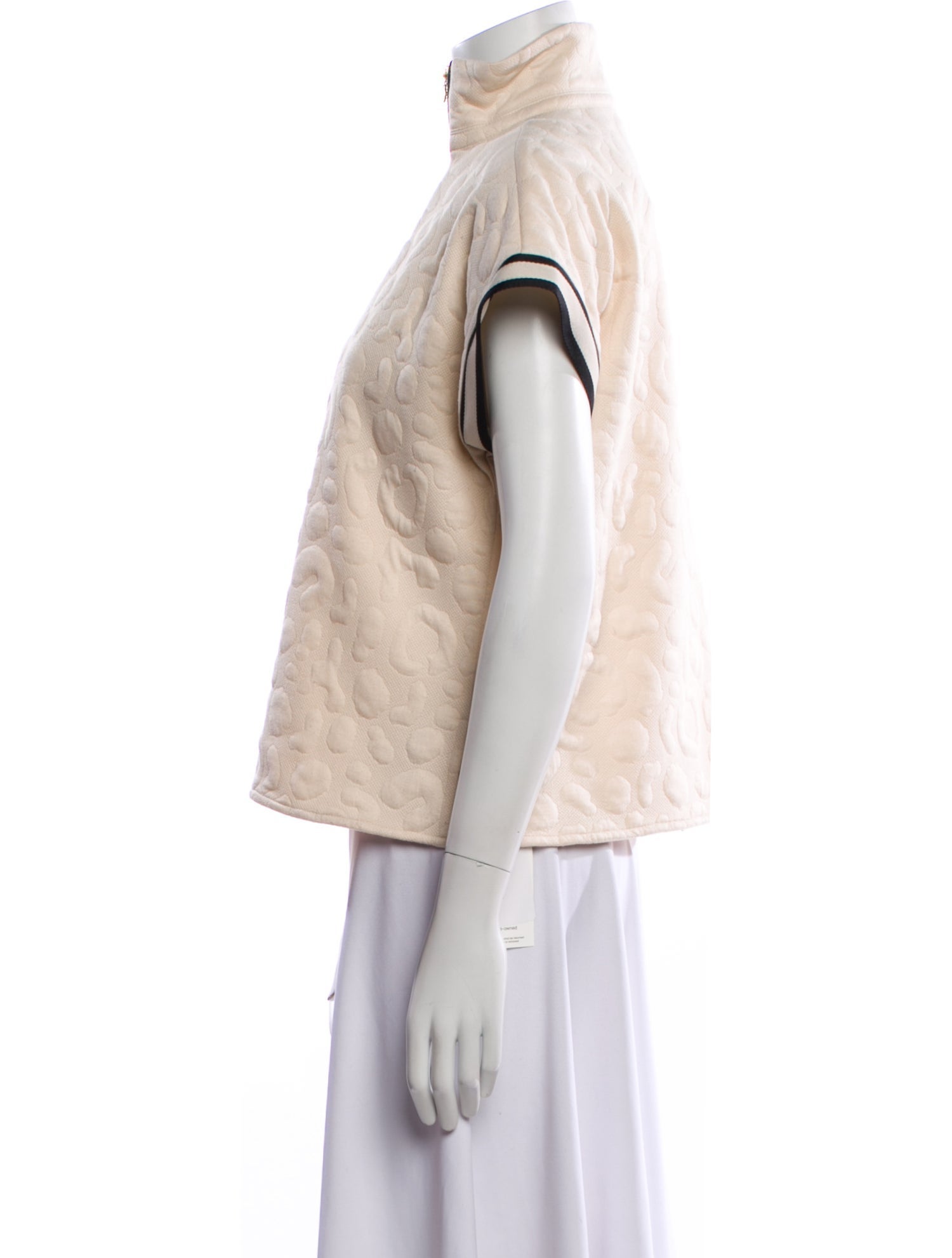 Emily McCarthy Colorblock Pattern Crew Neck Sweater