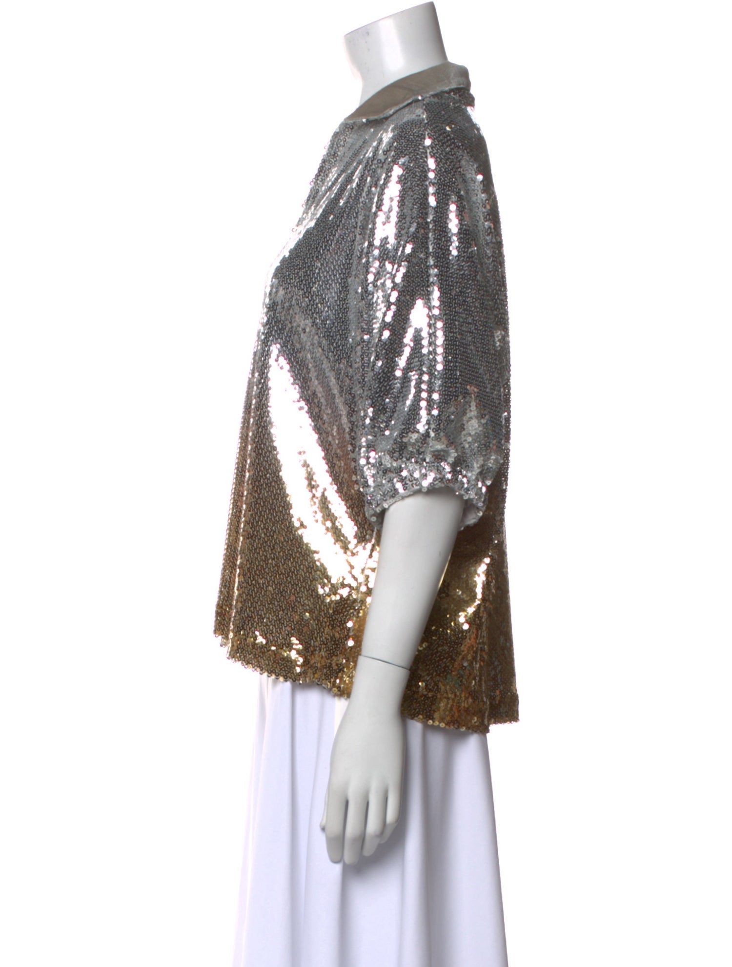 Emily McCarthy Printed Three-Quarter Sleeve Blouse