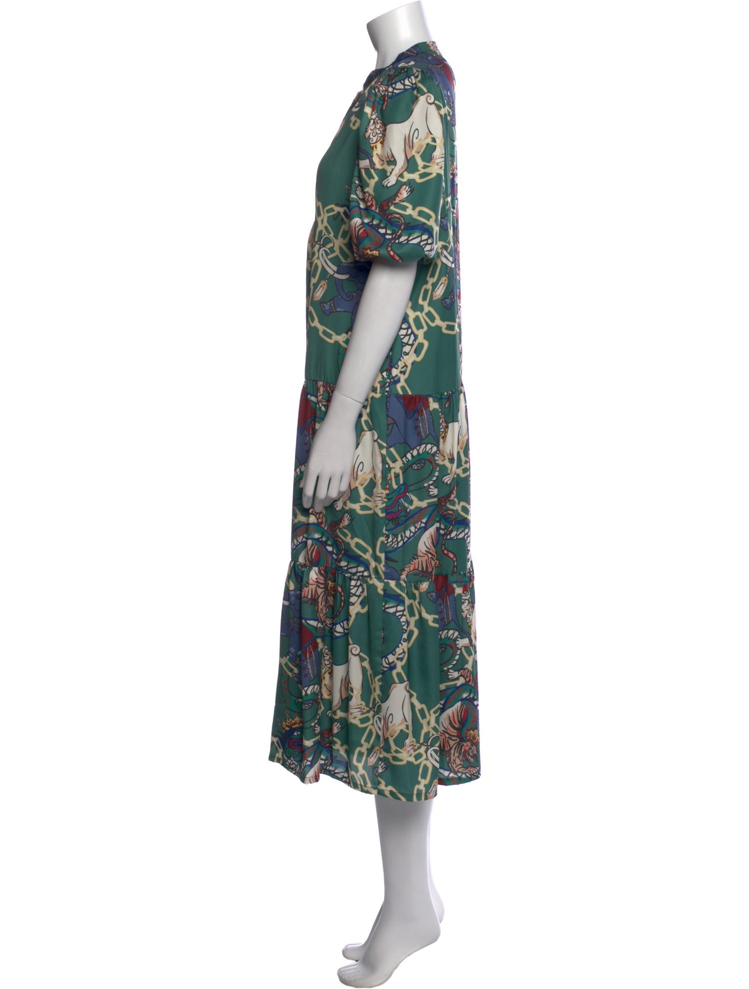 Emily McCarthy Floral Print Long Dress