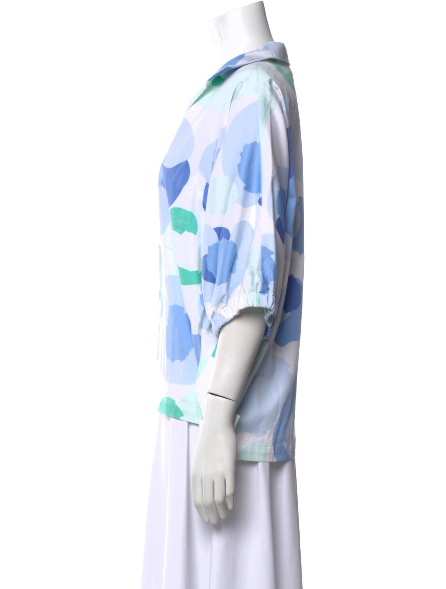 Emily McCarthy Printed V-Neck Blouse