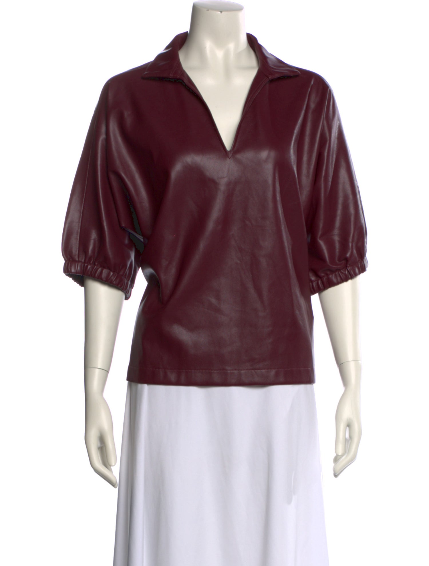 Emily McCarthy V-Neck Three-Quarter Sleeve Blouse