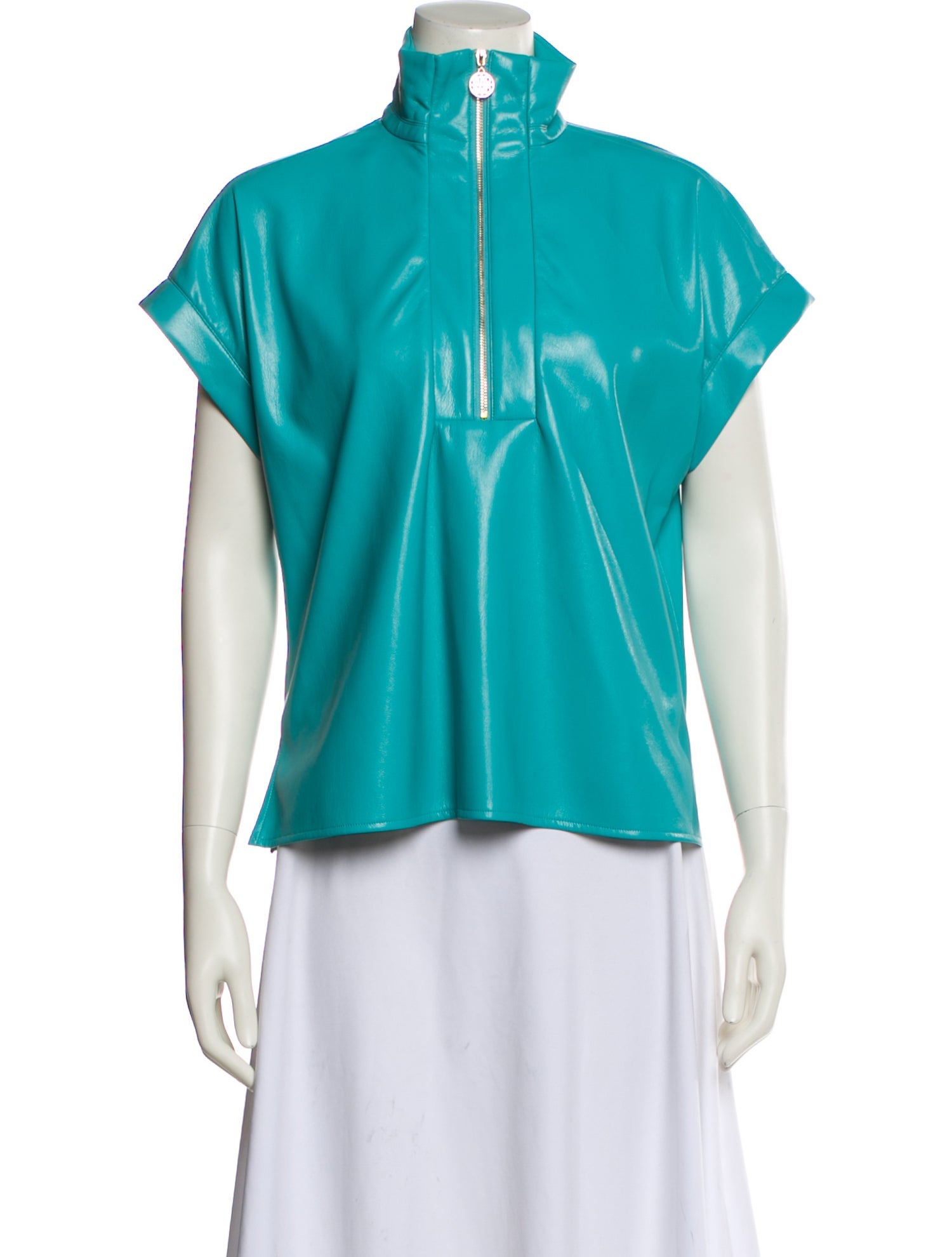 Emily McCarthy Mock Neck Short Sleeve Sweatshirt w/ Tags