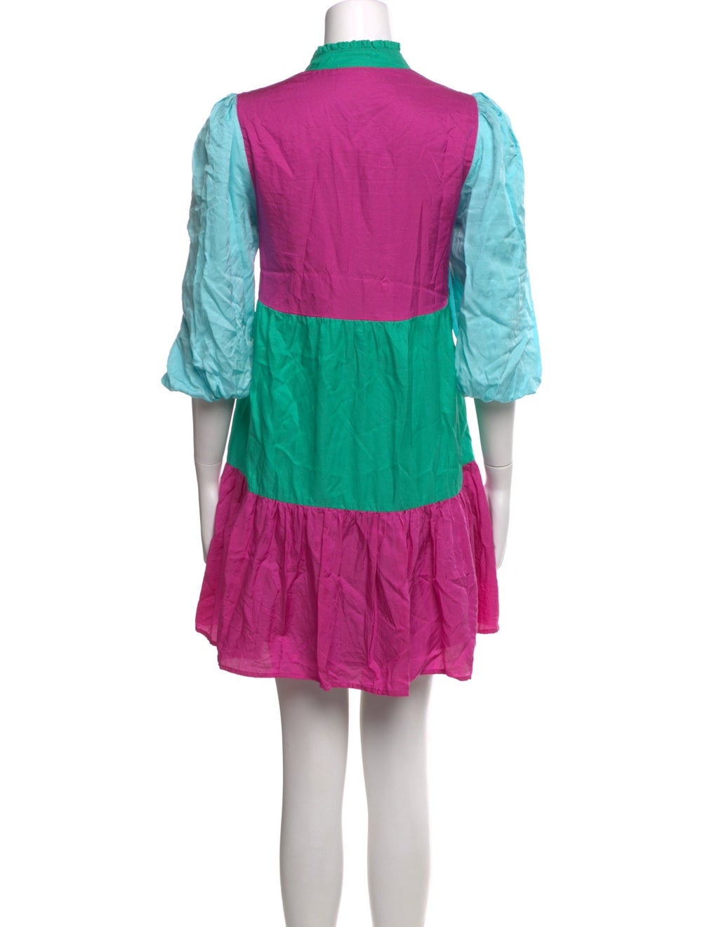Emily McCarthy Colorblock Pattern Mini Dress - image 3