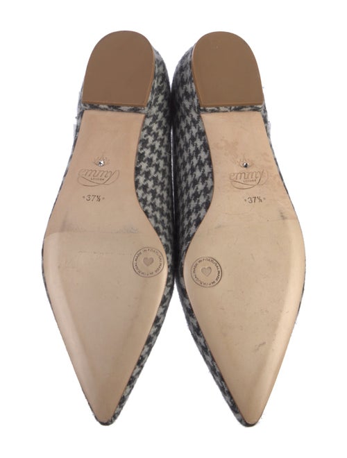 Emmy London Houndstooth Print Flats